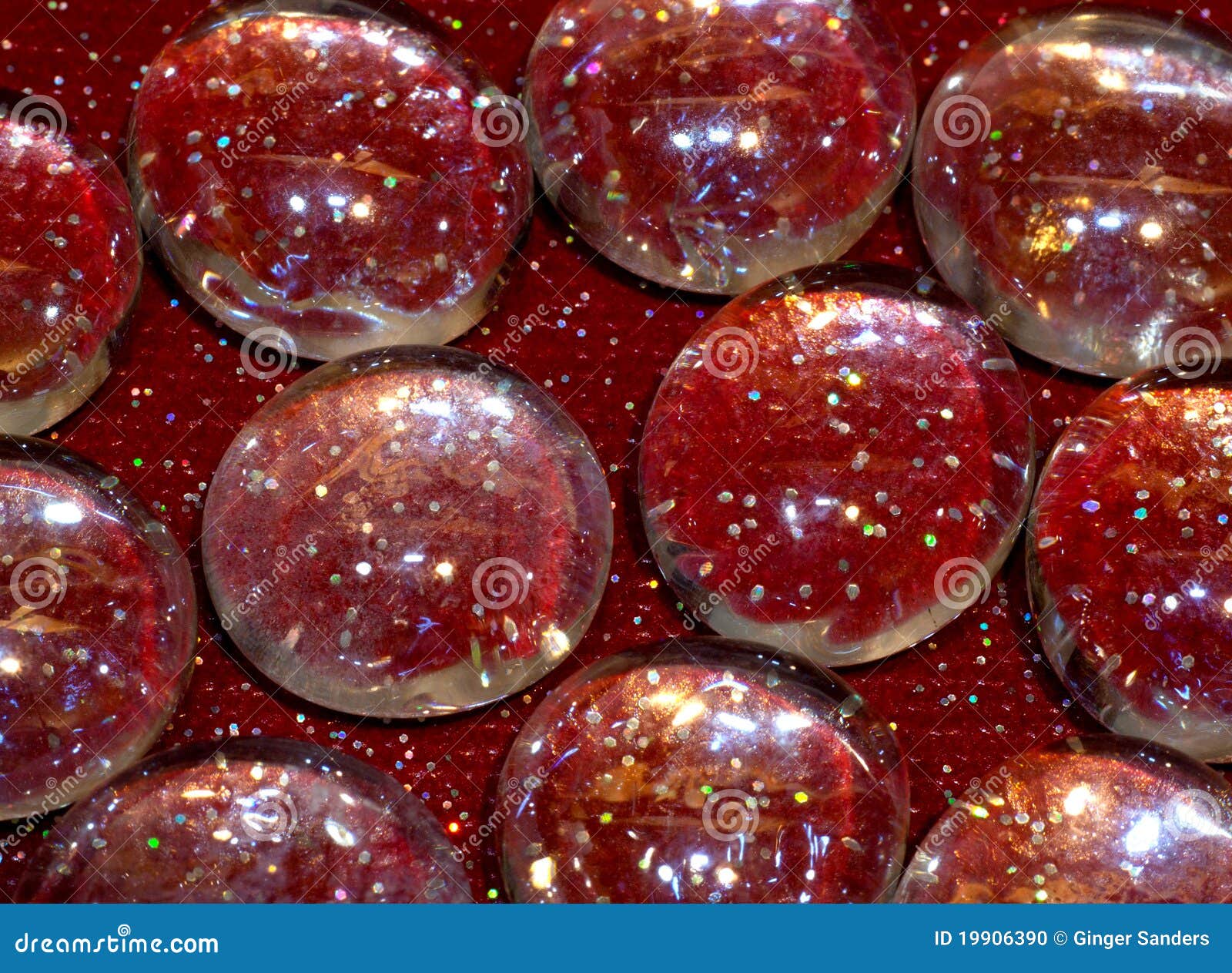 Glass Pebbles On Red Sparkle Stock Photo Image of photograph