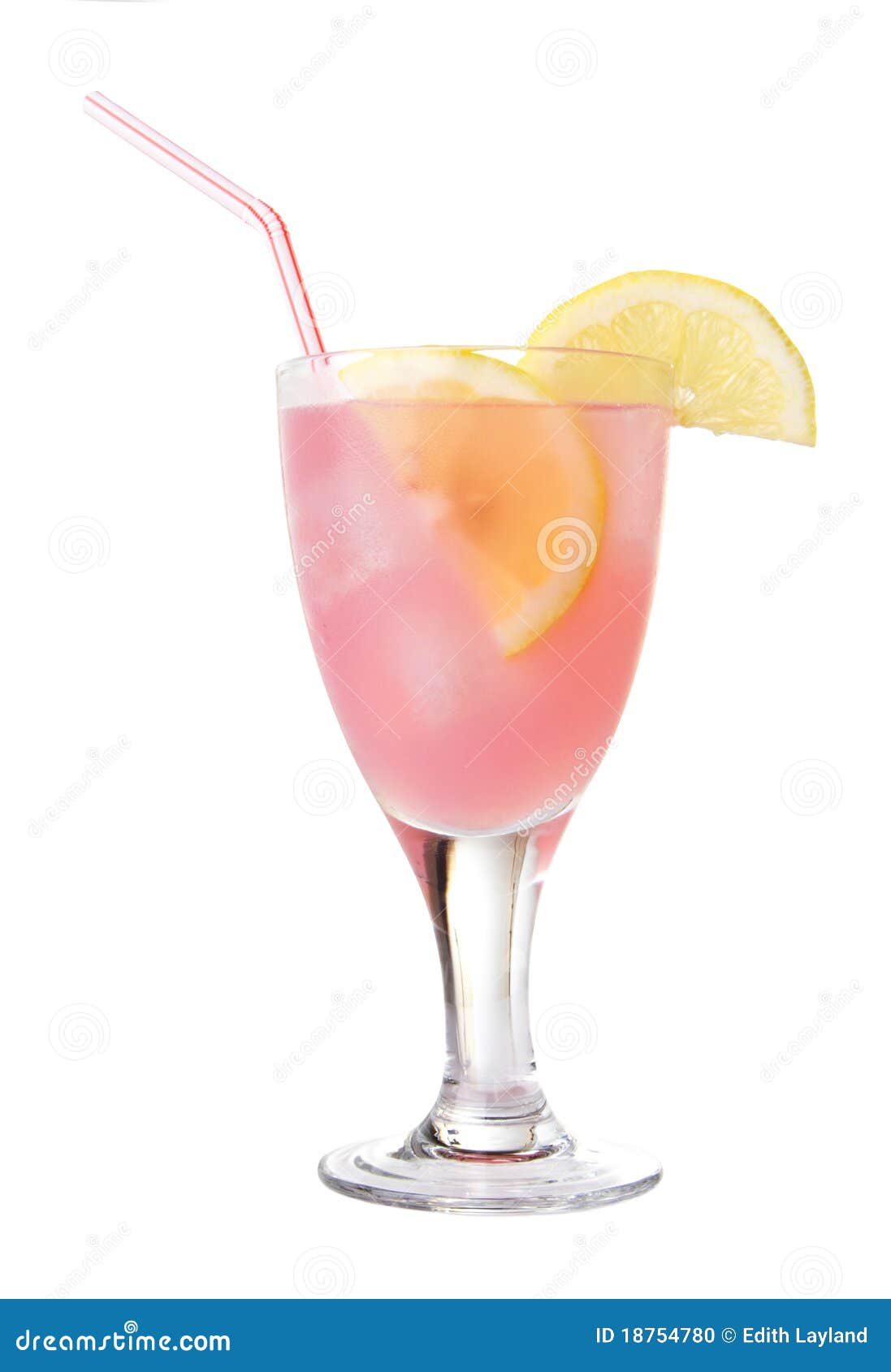 Glass of Pink Lemonade Isolated Stock Photo Image of lemonade, tangy