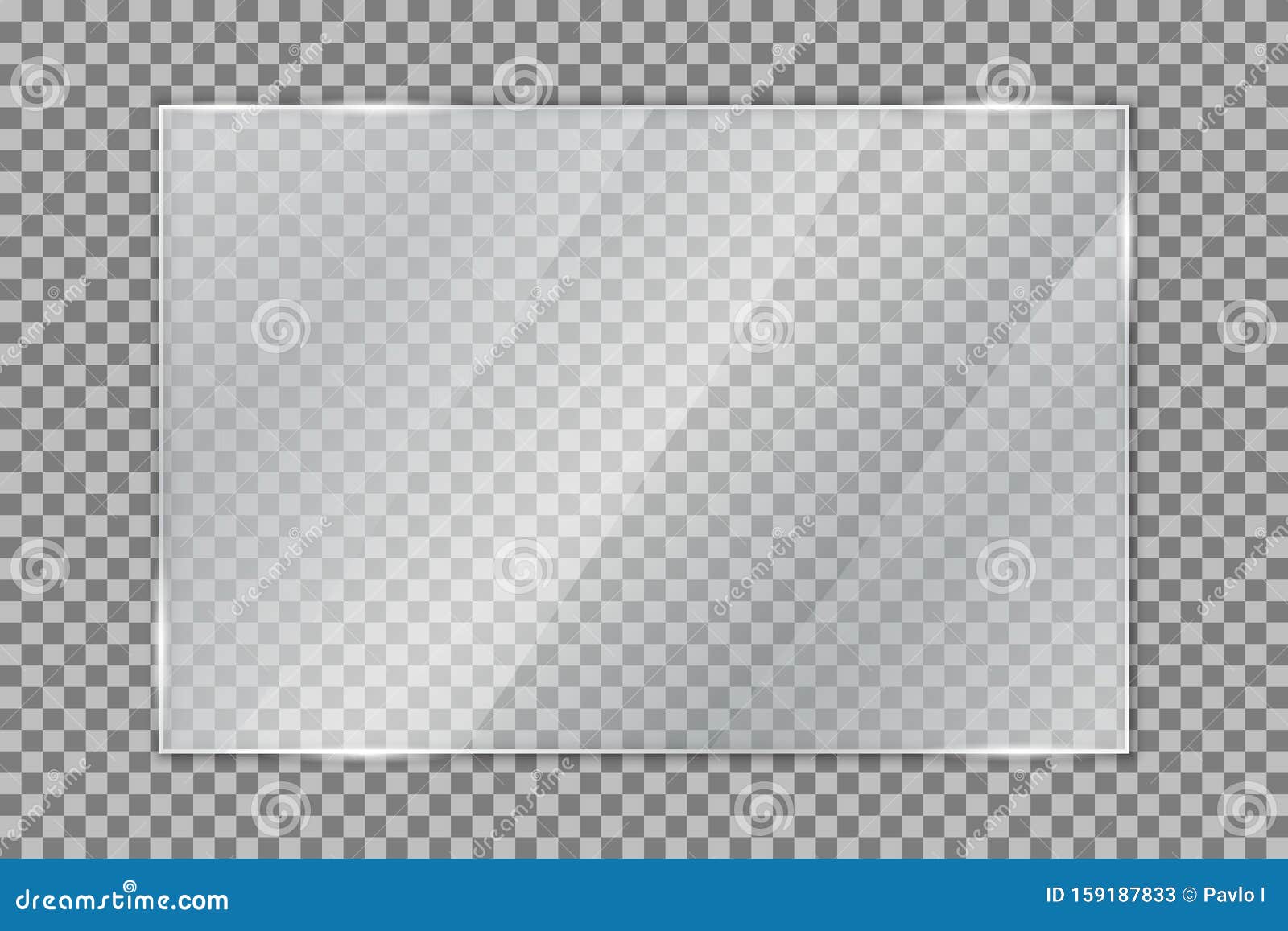 glass plate on transparent background, clear glass showcase, realistic window mockup, acrylic and glass texture with glares