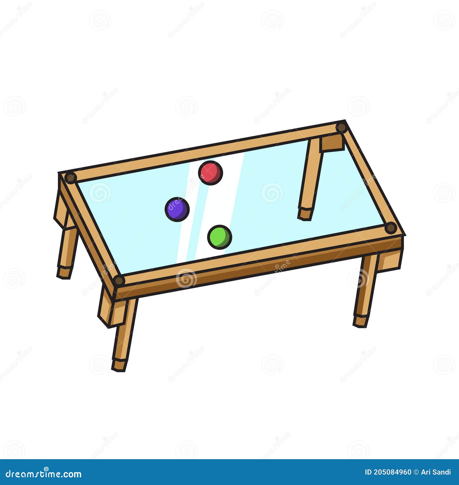 Glass Pool Table. Illustration, Vector Pool Table Variation Stock