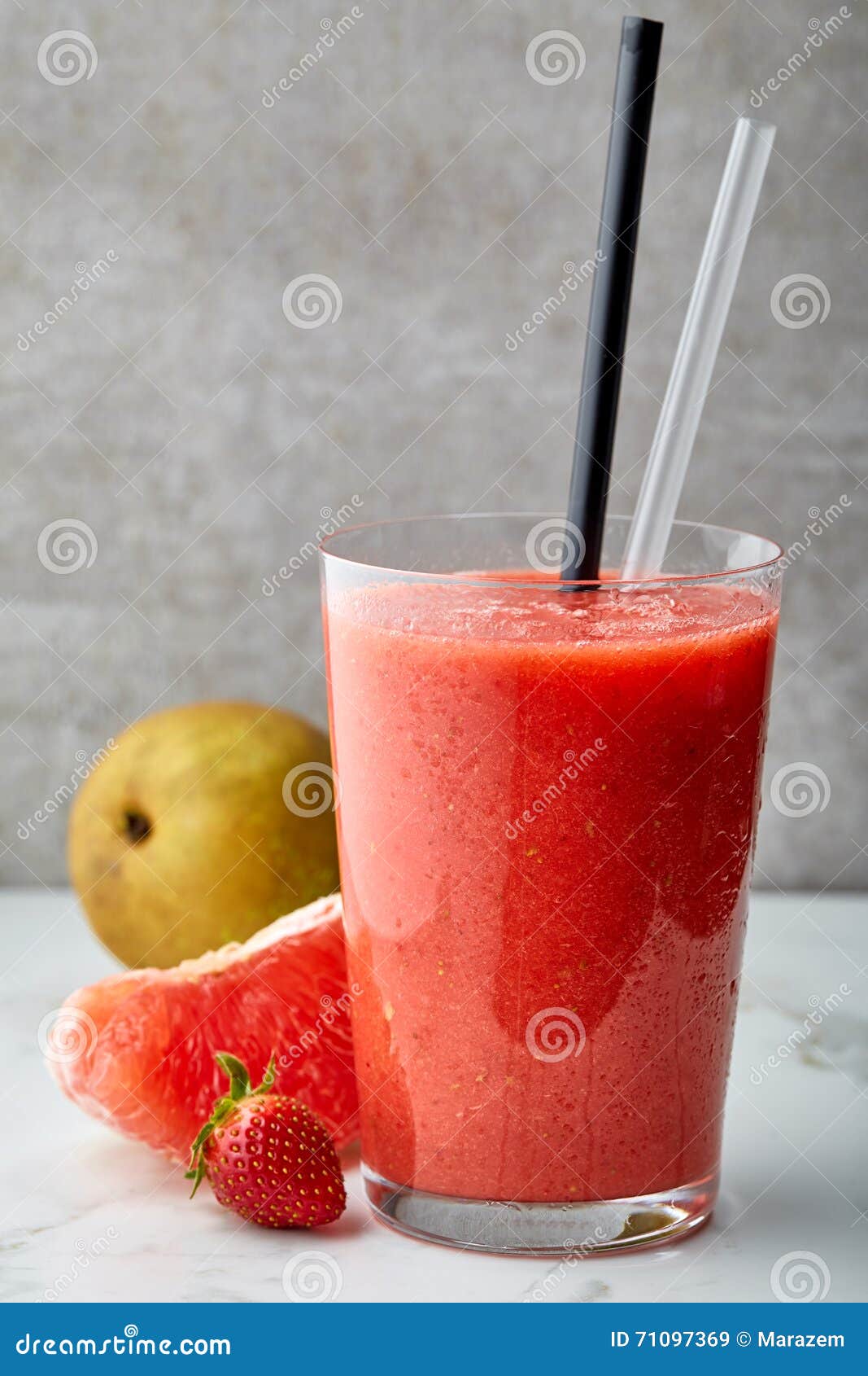 Glass of red smoothie stock image. Image of collage, drops 71097369