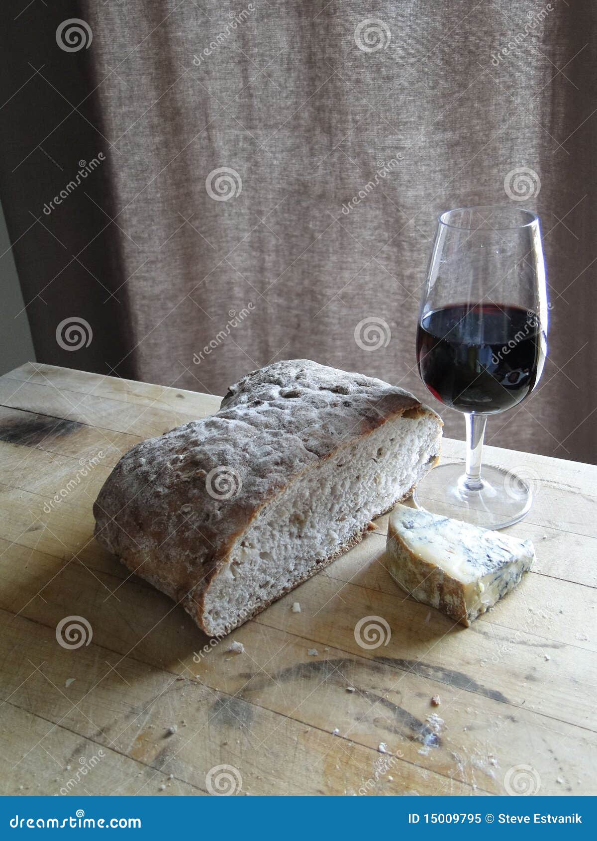 Glass of Red Wine, Blue Cheese Stock Image Image of france, cheese