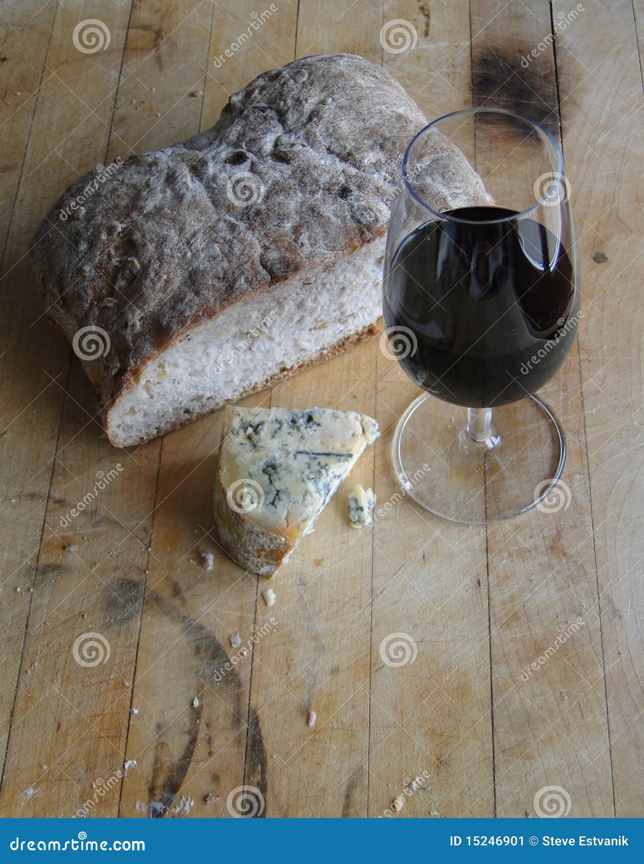 Glass of Red Wine, Blue Cheese Stock Image Image of nutrition, food