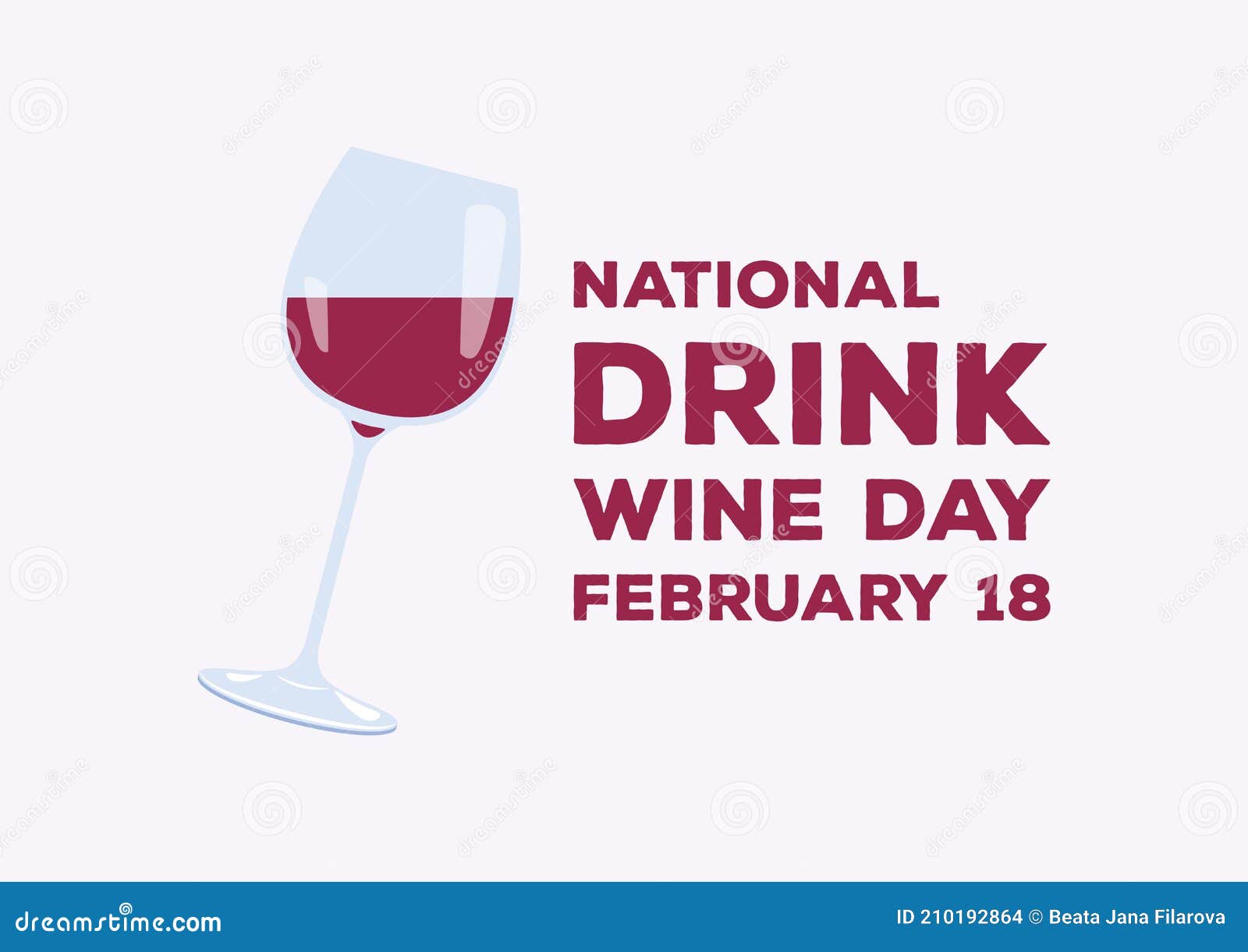 National Drink Wine Day Vector Stock Vector Illustration of