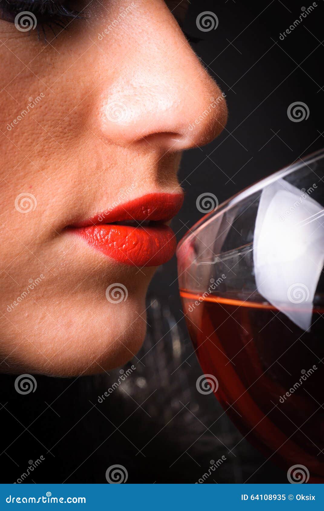 Glass of red wine stock image. Image of human, drinking 64108935