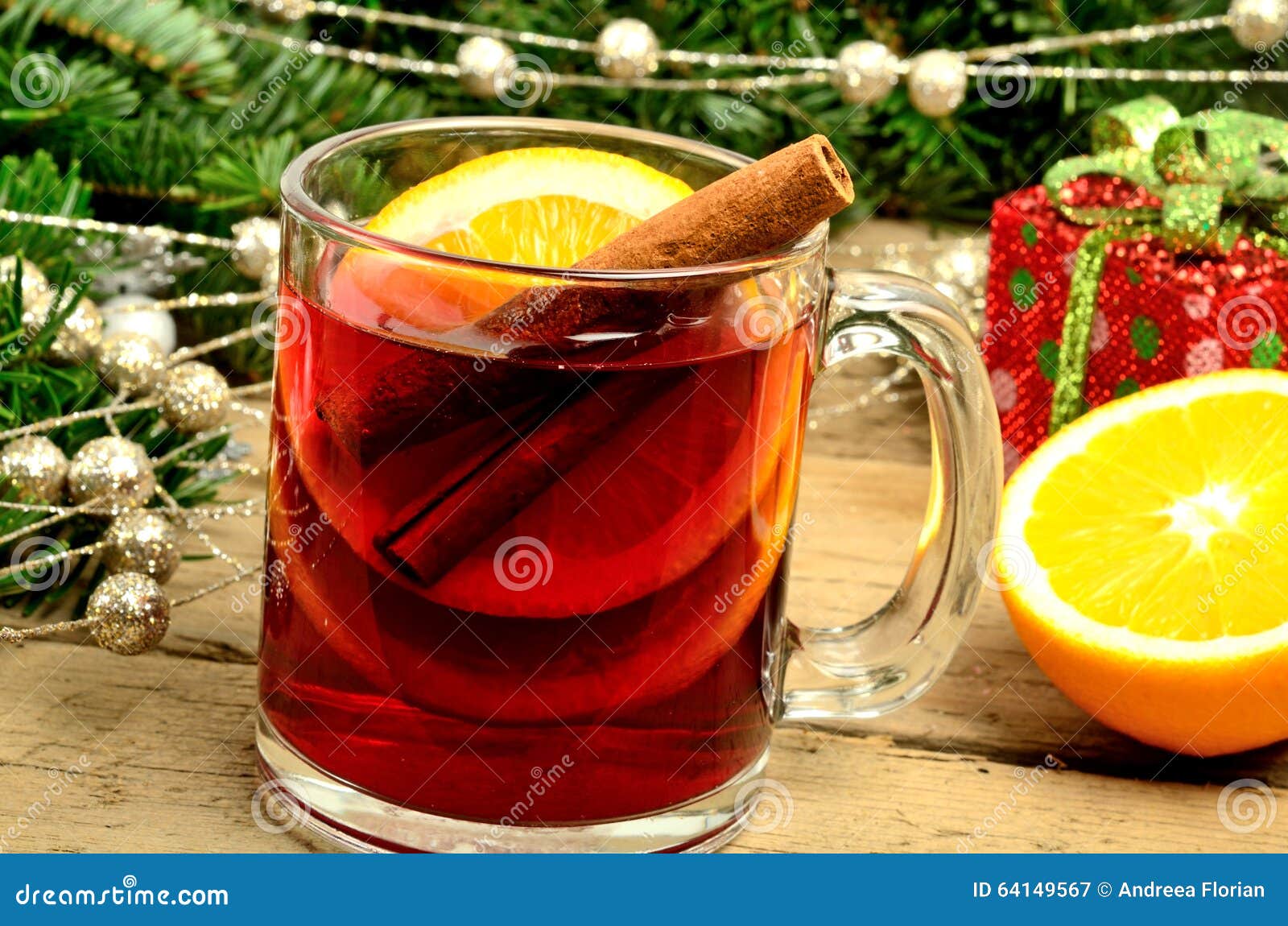 Glass with Red Wine and Orange Fruit Stock Image Image of alcohol, beverage 64149567