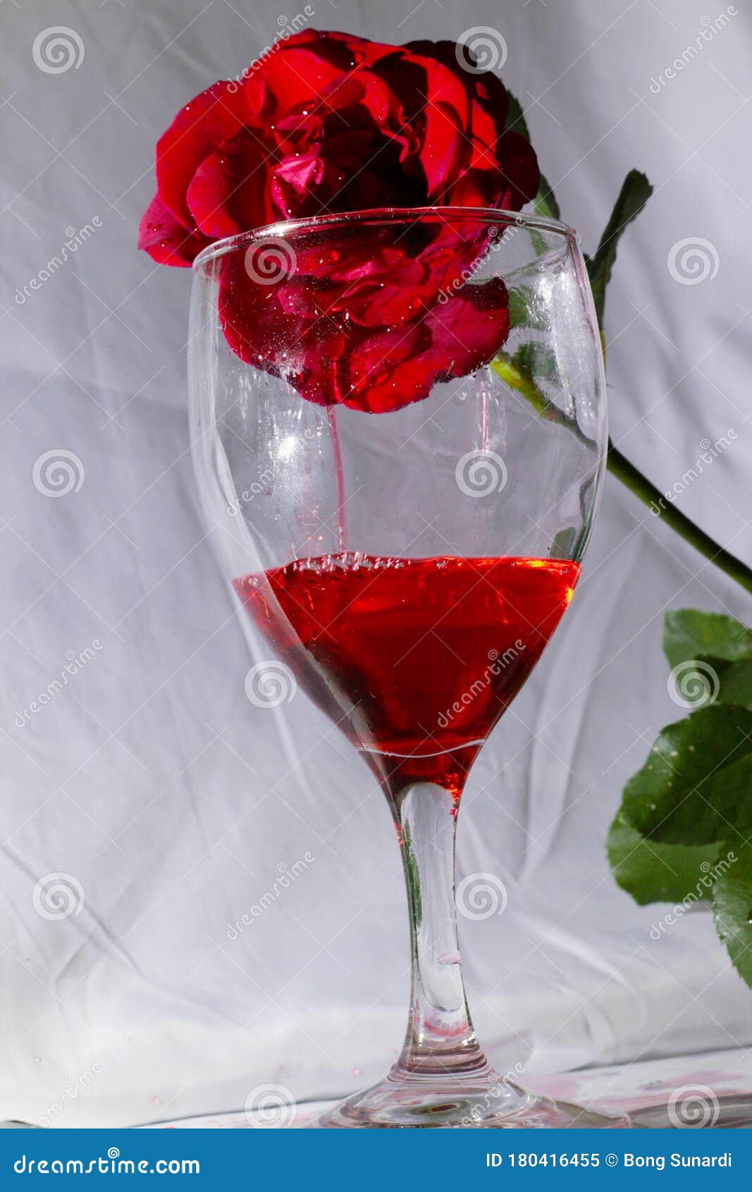 Glass and rose stock image. Image of produce, cocktail 180416455