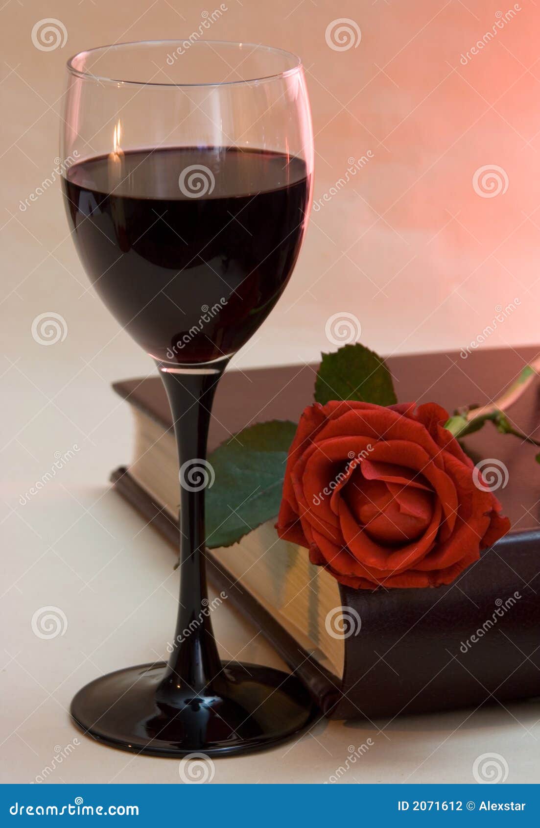 Glass and rose stock photo. Image of luxury, drinking 2071612