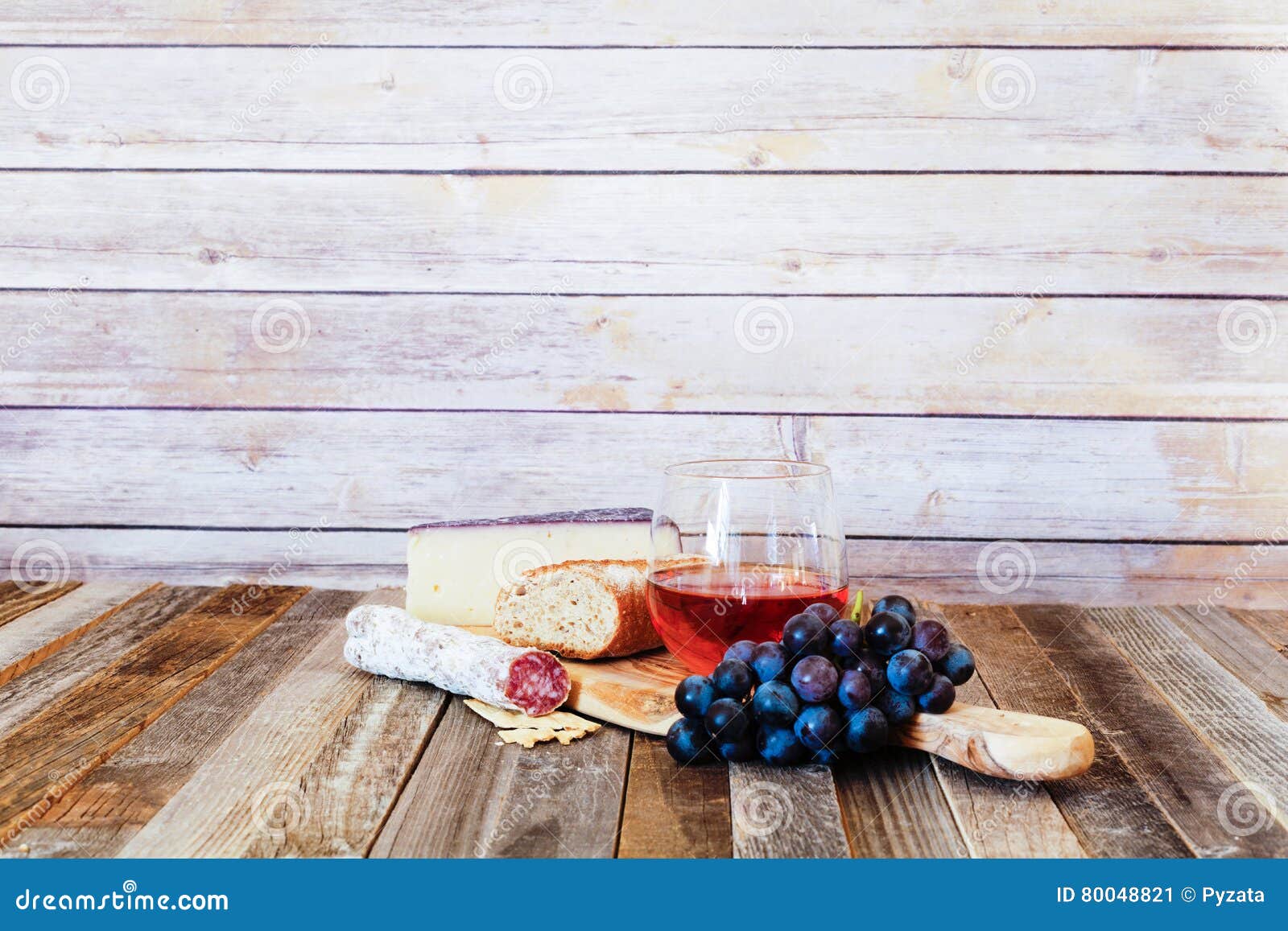 Glass of Rose Wine with Appetizers Stock Image Image of board, flight