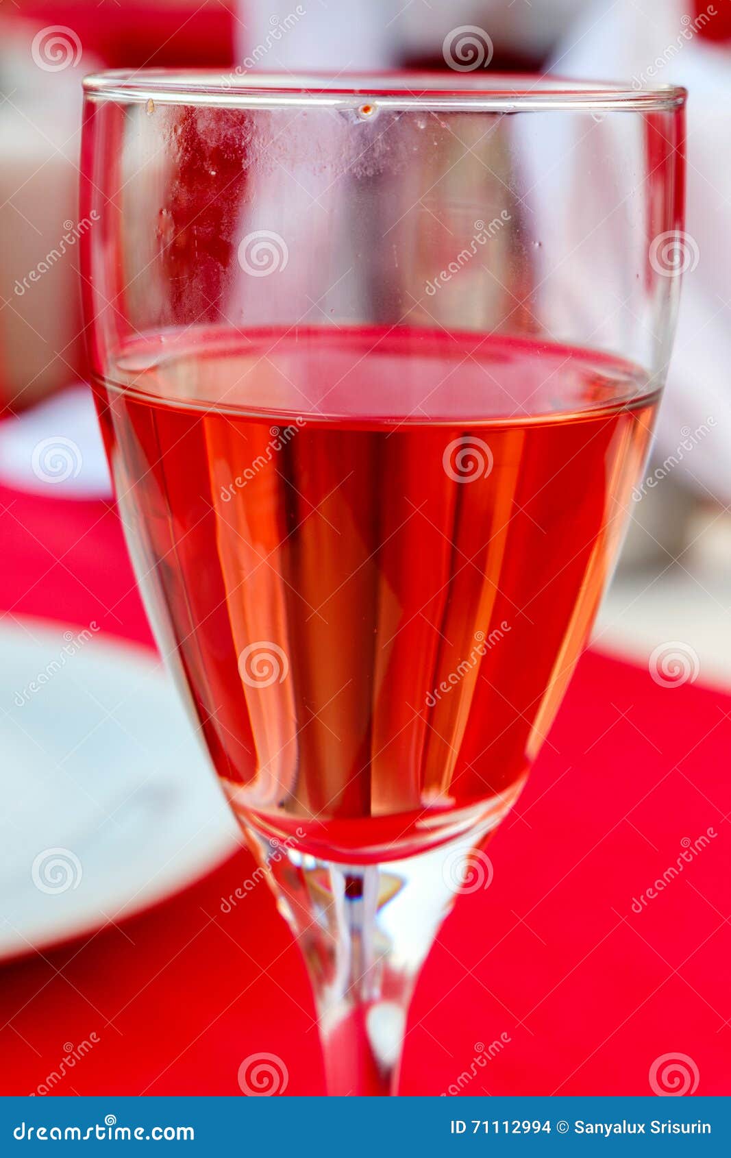 A glass of rose wine stock photo. Image of celebration 71112994