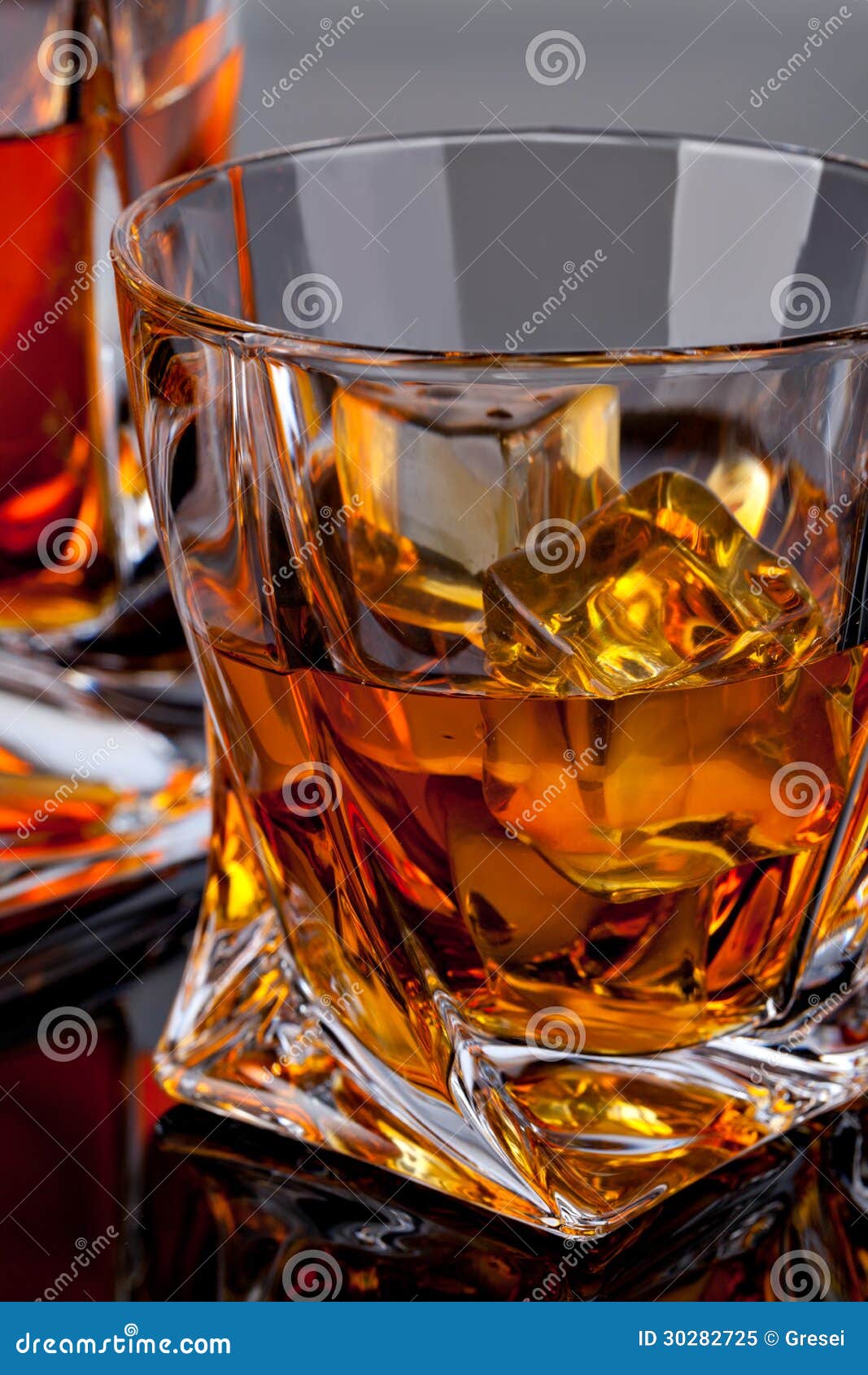 Glass of scotch whiskey stock image. Image of liquor - 30282725