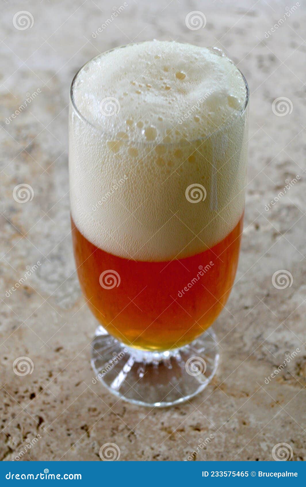 A Glass of Scottish Ale on the Table Stock Image Image of hops