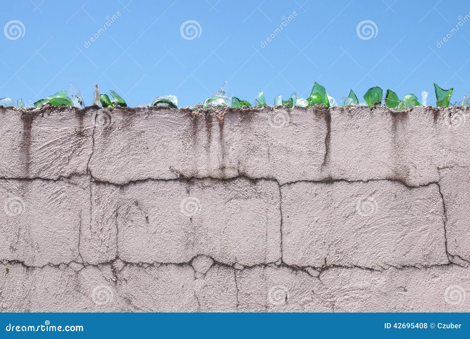 Glass Shards Security System Stock Photo Image 42695408