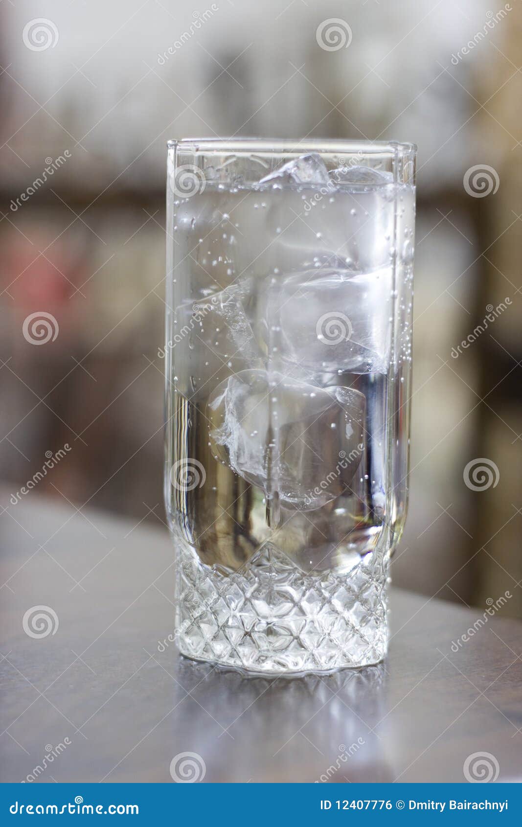 Glass with soda stock photo. Image of cool, cube, beverage 12407776
