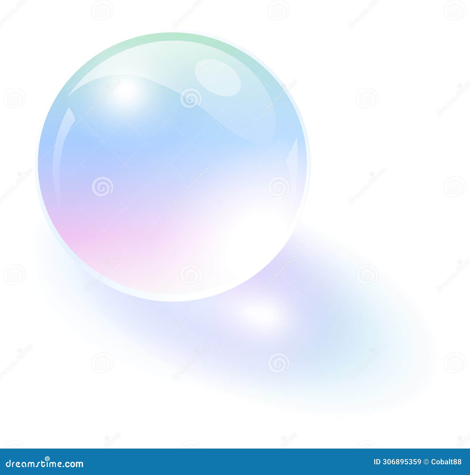 glass sphere, iridescence pearl shimmering with colors,
