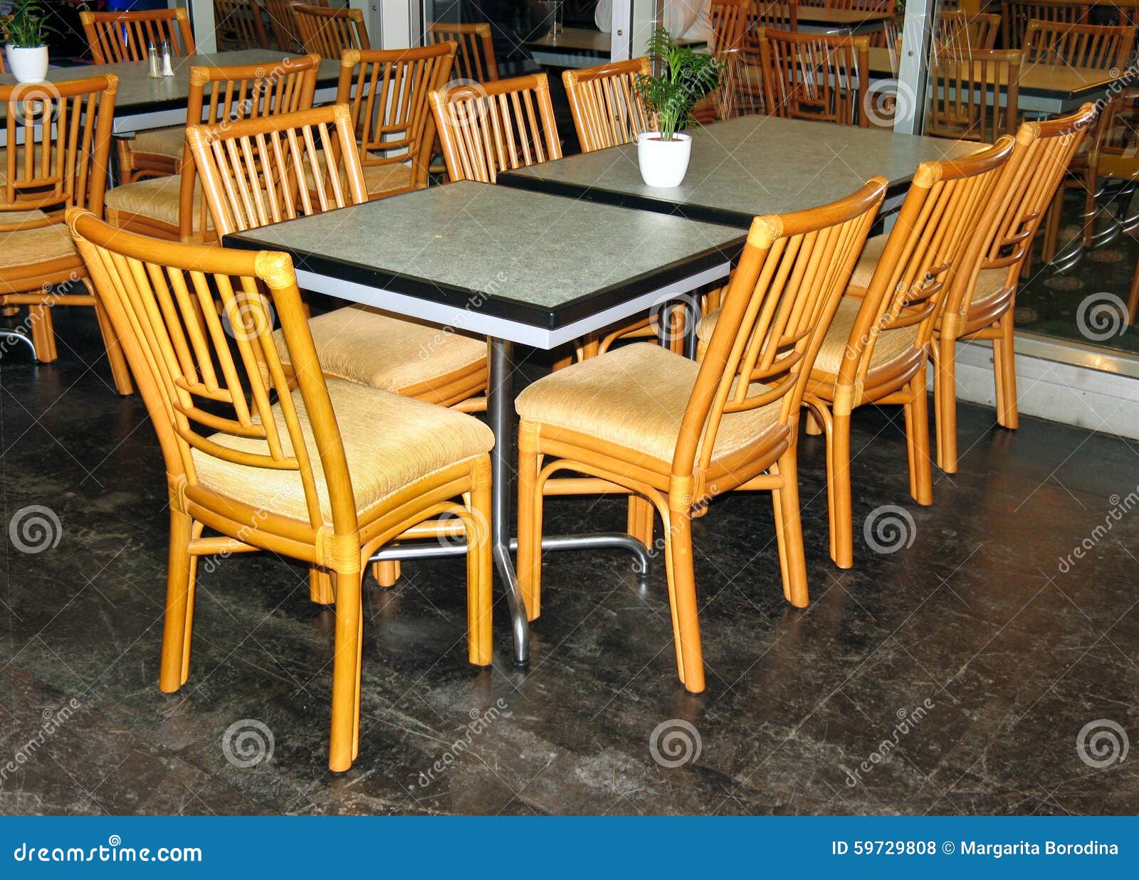 Glass Table and Wooden Chairs Stock Photo Image of frame, kitchen