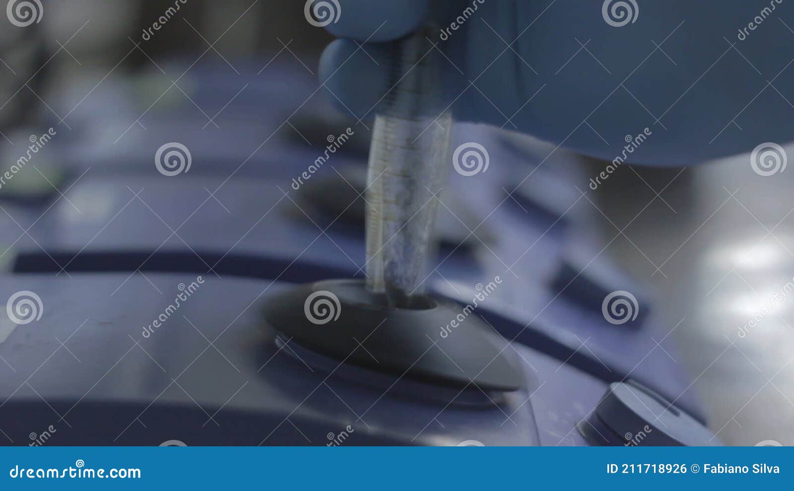 A Glass Test Tube is Homogenized in a Vortex Stock Footage Video of