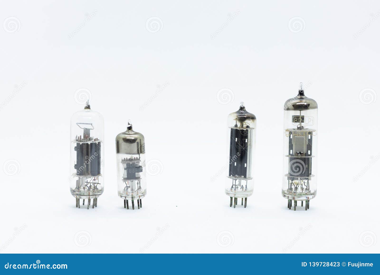 Glass vacuum radio tubes stock image. Image of electronic 139728423