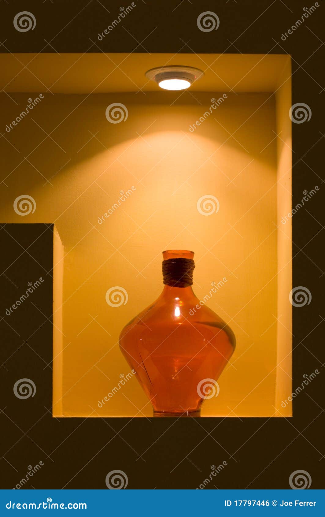 Glass Vase Under Spotlight stock photo. Image of vase 17797446