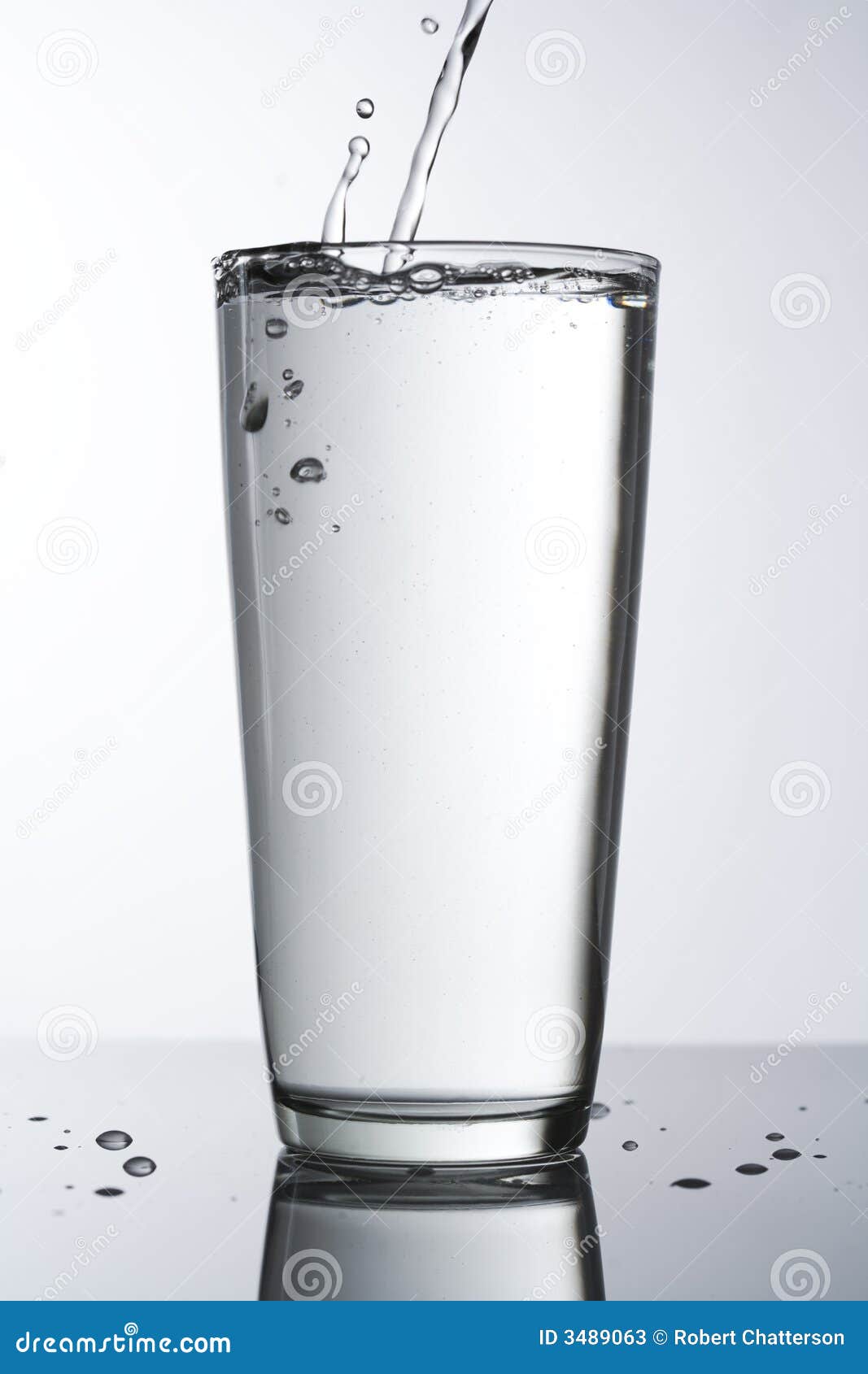Glass of water with drip stock image. Image of drop, quench 3489063