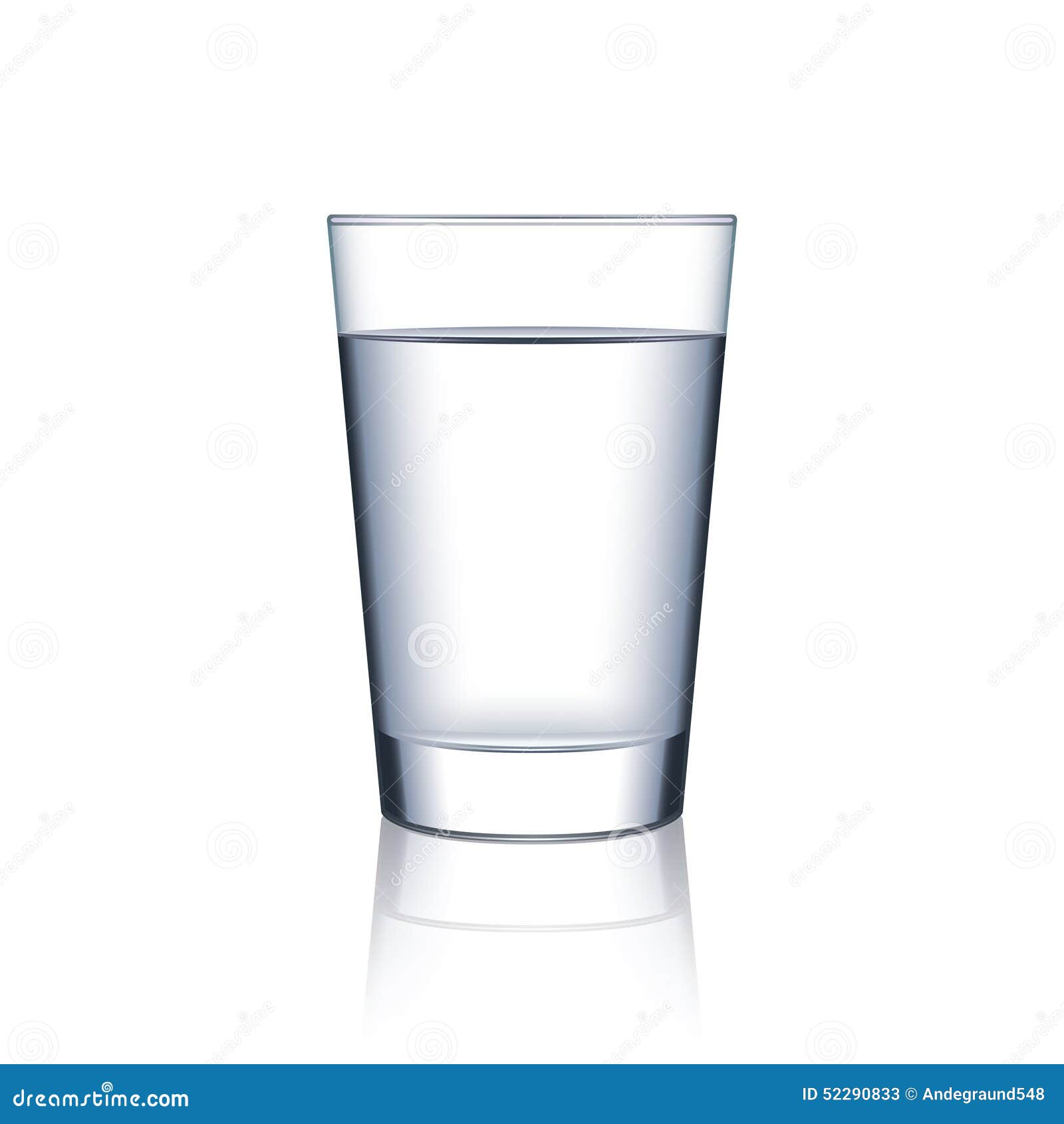 Tall water glass cup Royalty Free Vector Image