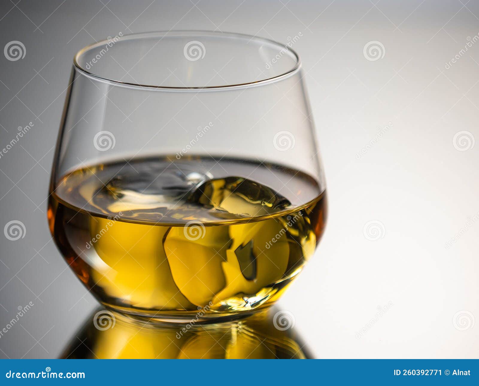 Glass of Whisky on the Rocks Stock Image Image of rocks, dram 260392771