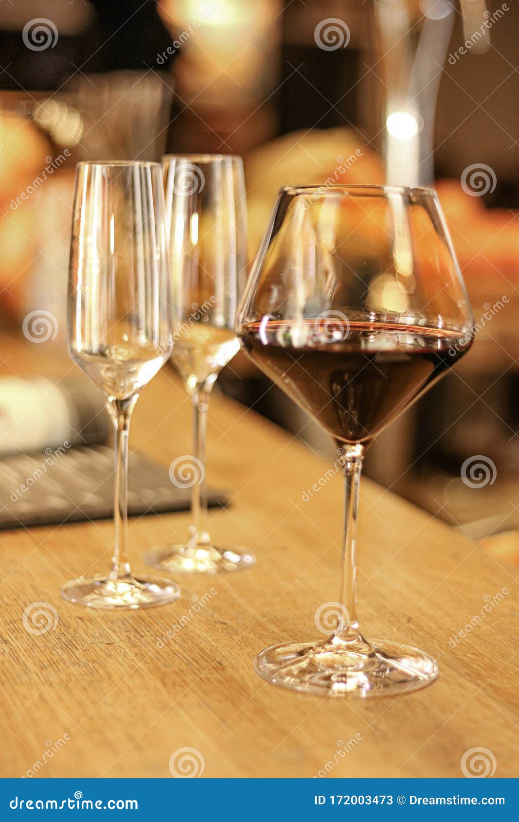 A glass of wine at the bar stock image. Image of liquid 172003473