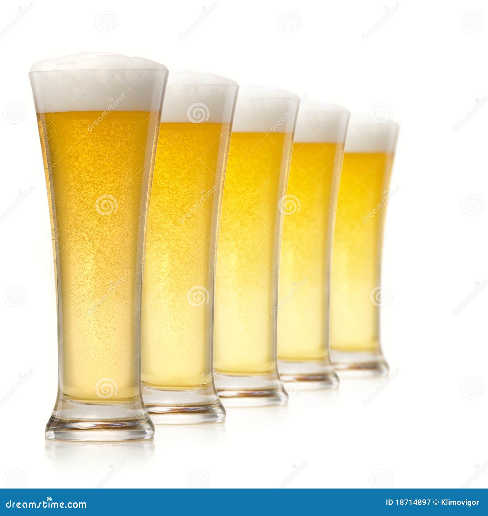 Glasses of beer stock image. Image of glassware, glass - 18714897