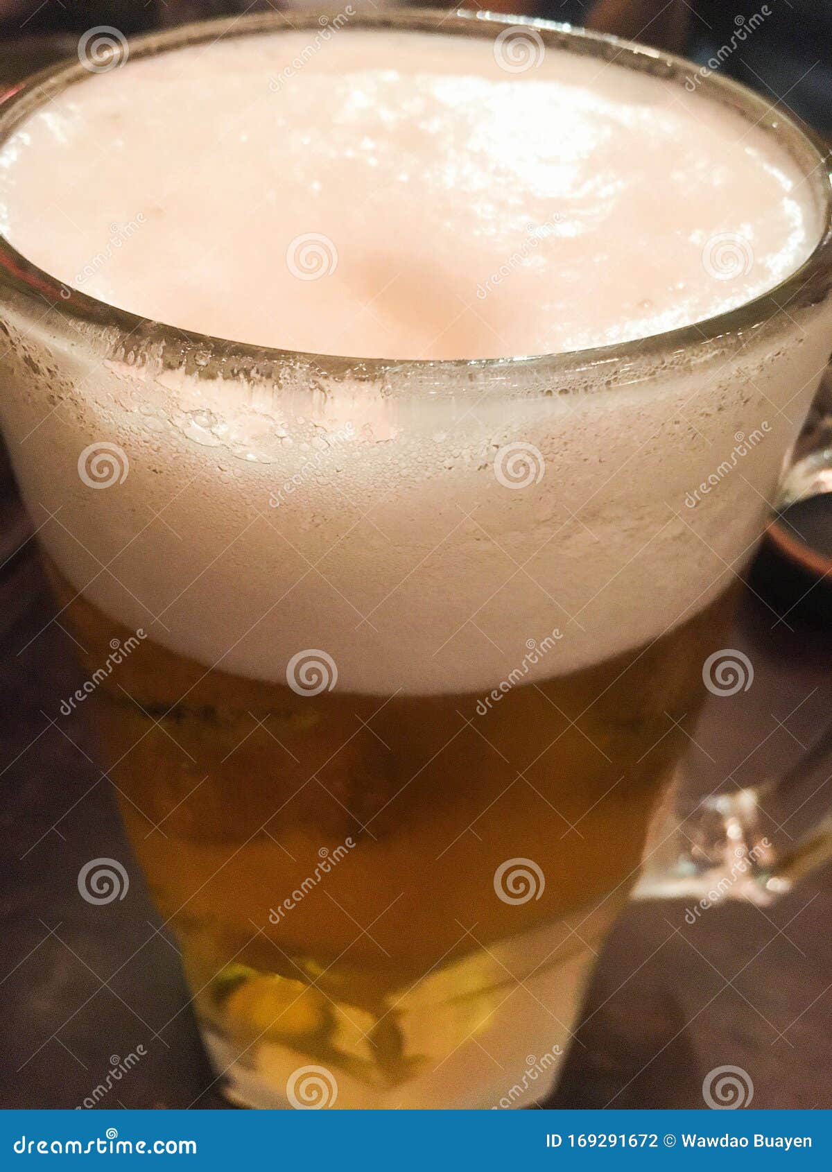 Glasses of Beer with Bubble Froth in Glass Stock Photo Image of micro