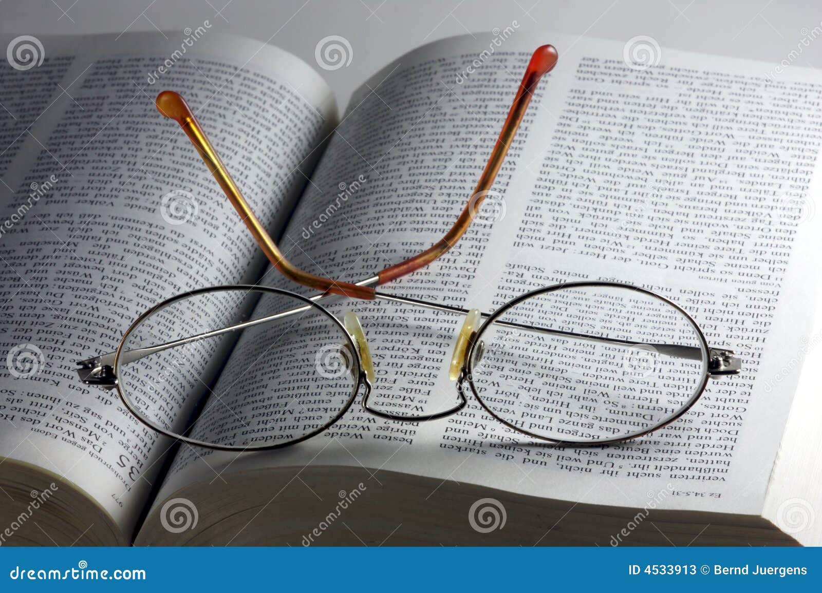 Glasses on the bible stock image. Image of book, worship 4533913