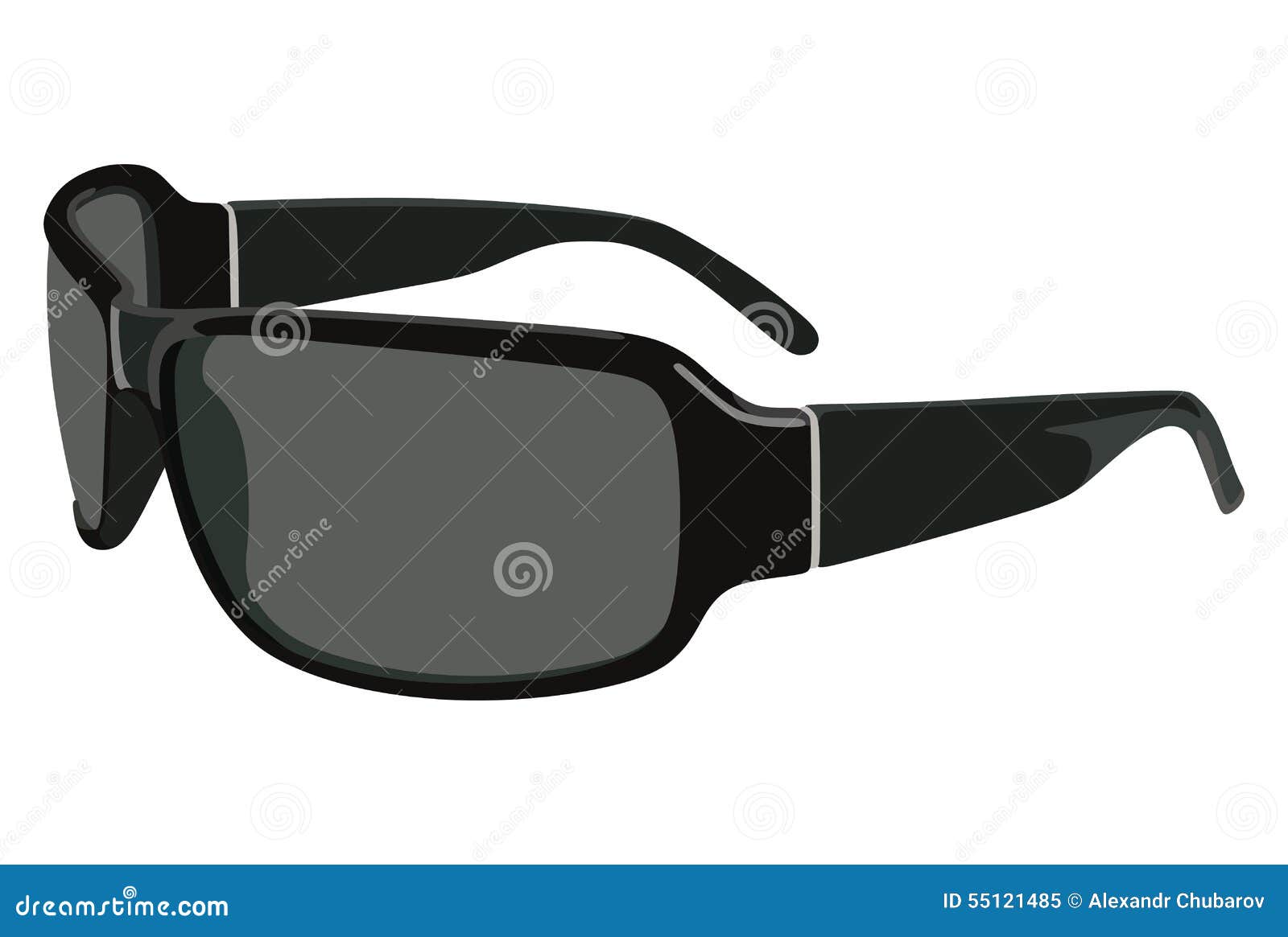 Glasses dark silhouette Royalty Free Vector Image