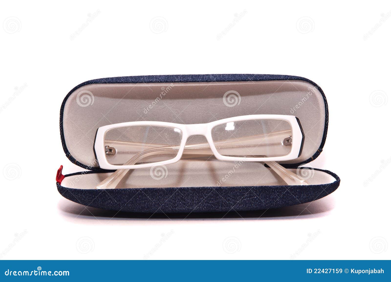 Glasses and blue box stock image. Image of reading, pair 22427159