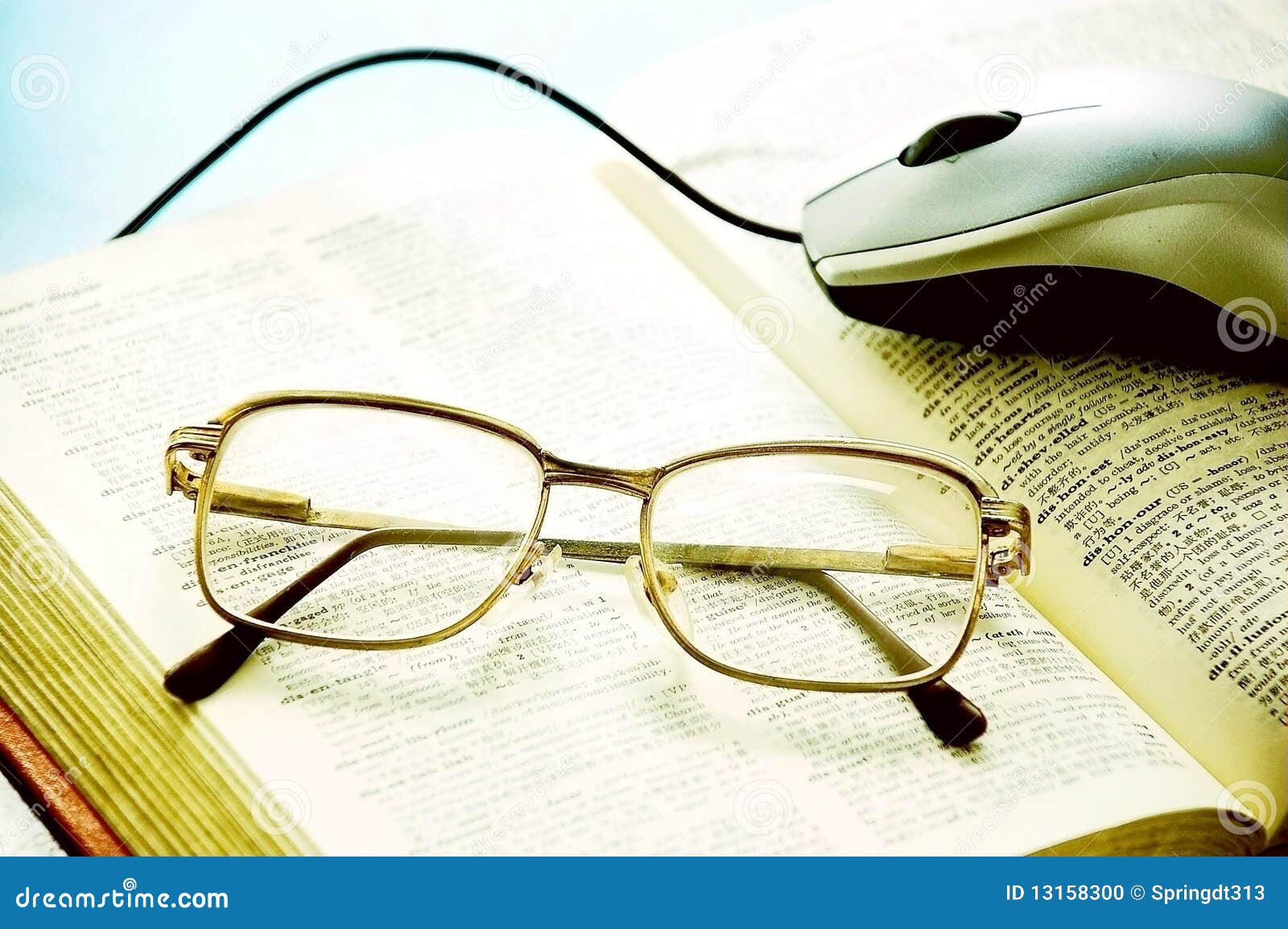 Glasses and book stock photo. Image of glasses, legal 13158300
