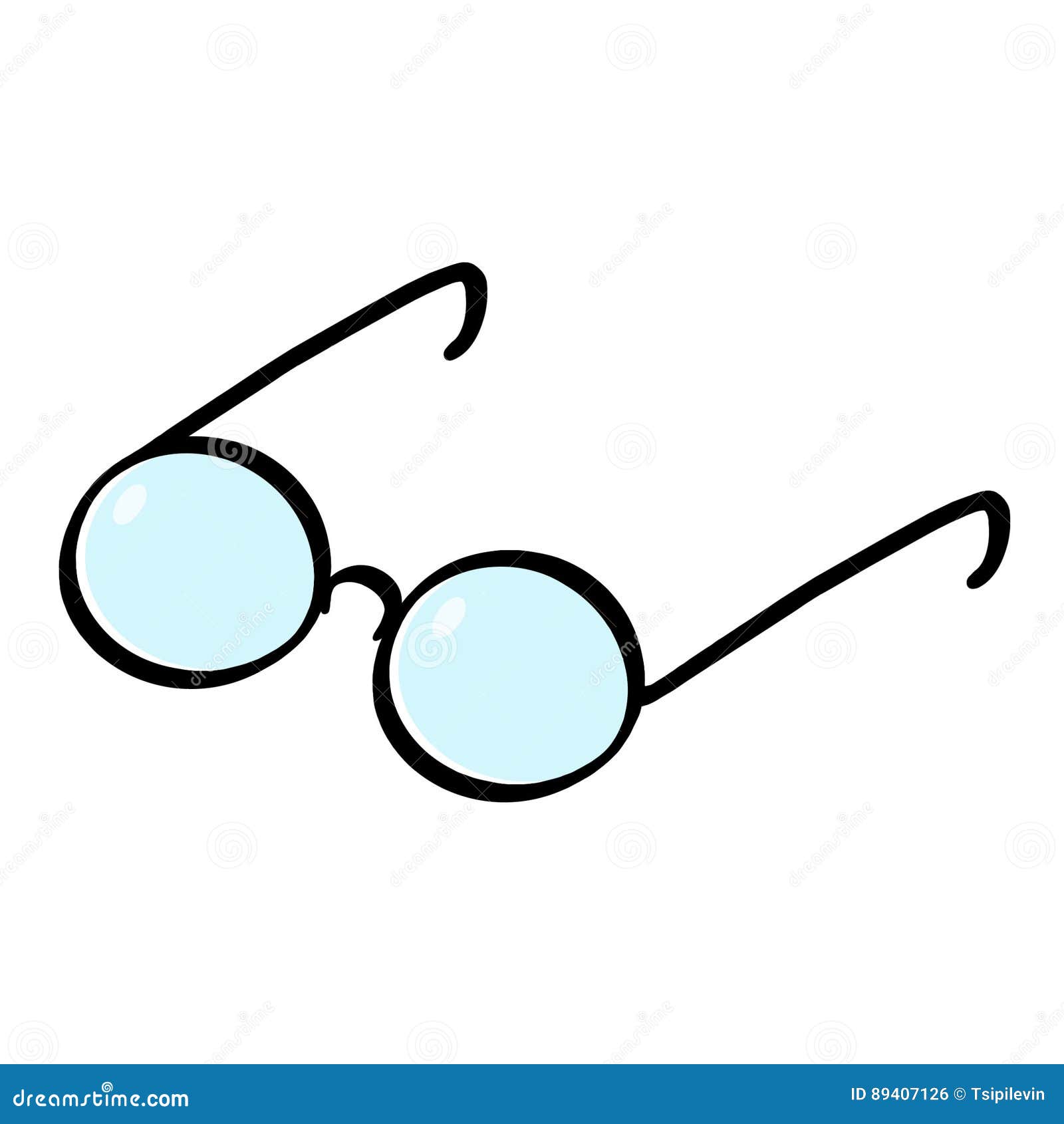 Glasses cartoon stock illustration. Illustration of cartoon 89407126