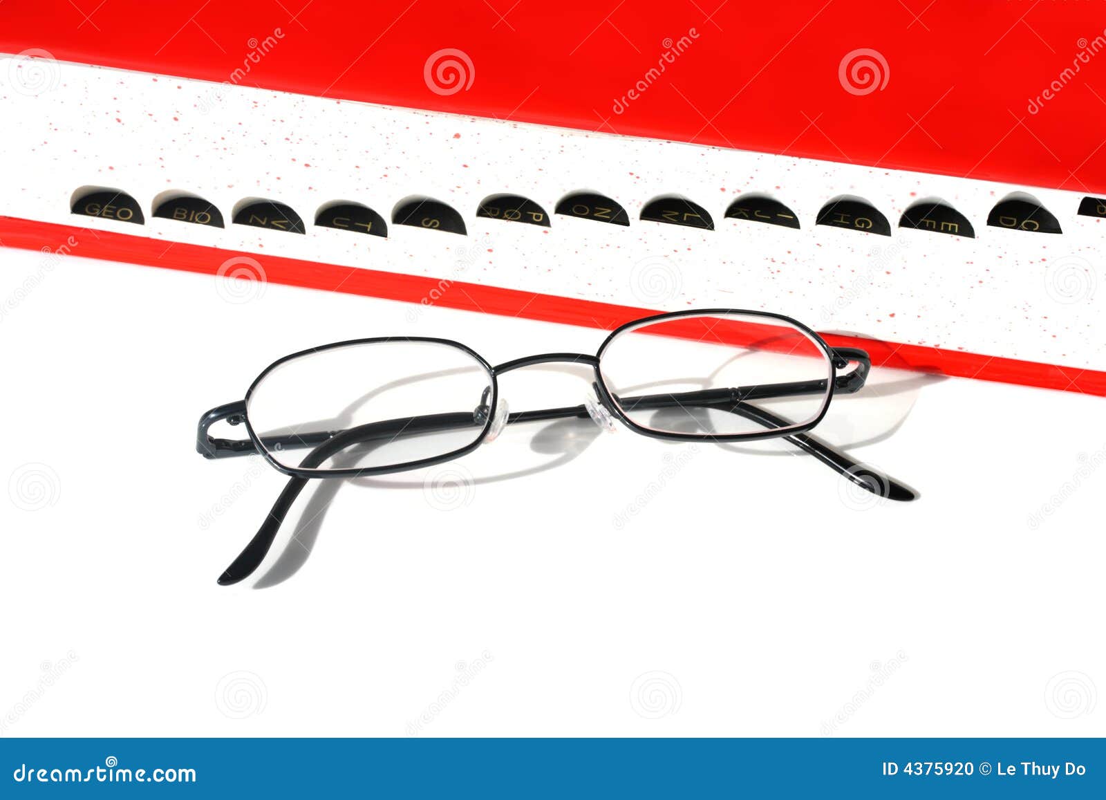 Glasses and Dictionary stock photo. Image of bookstore 4375920