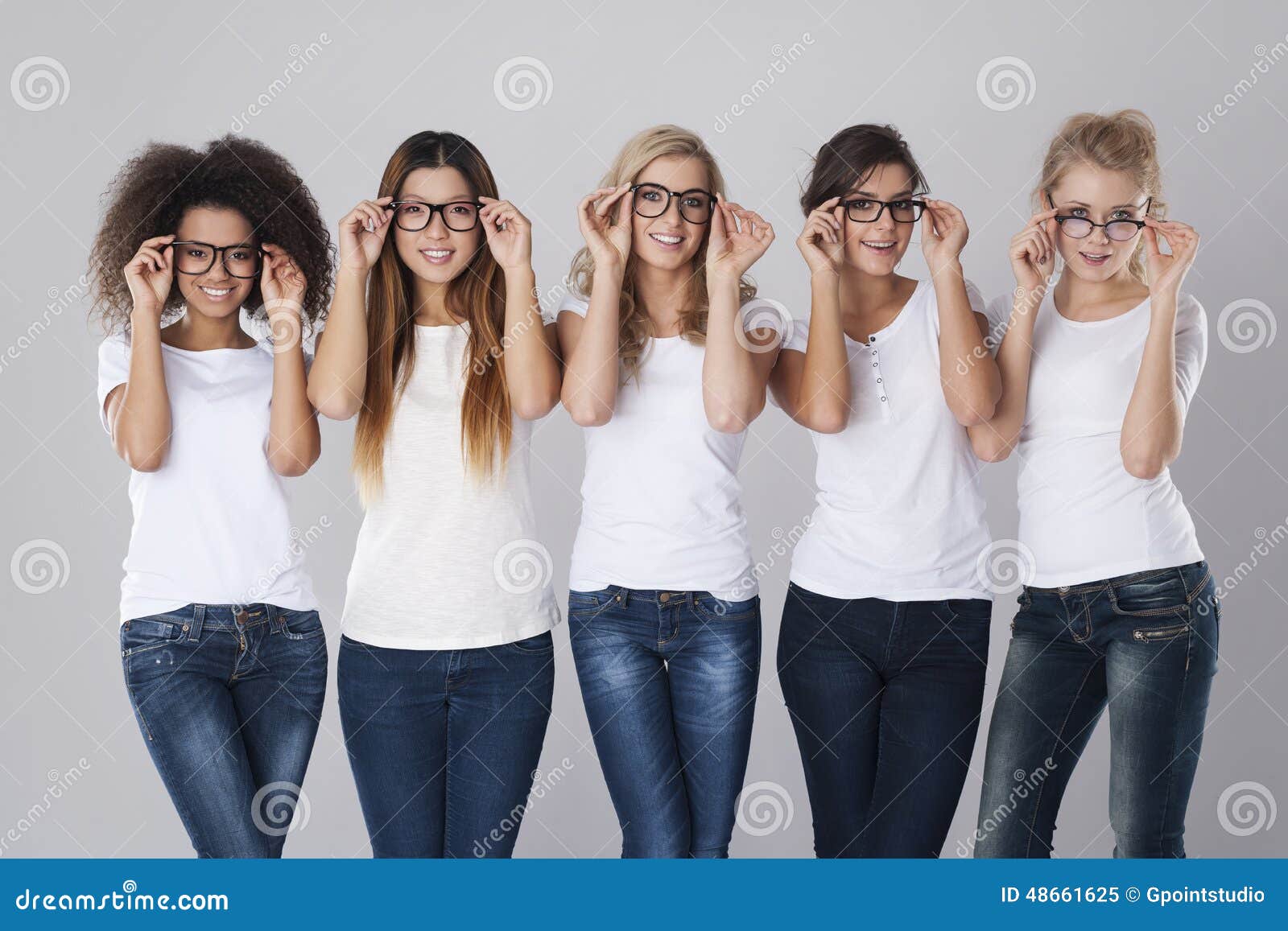 Glasses for everyone stock image. Image of caucasian 48661625