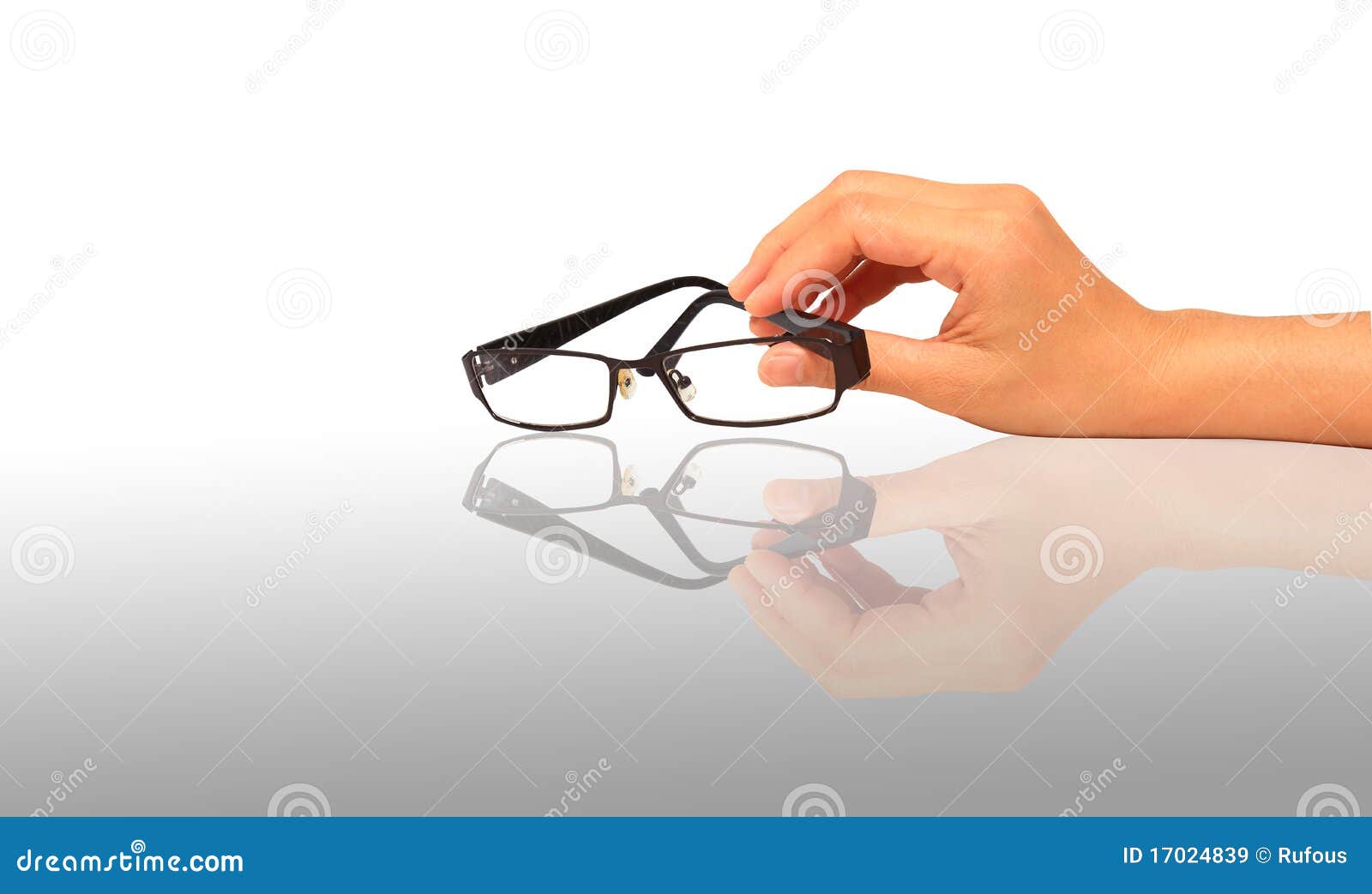 Glasses in the Hand Isolated Stock Image Image of glasses, macro 17024839