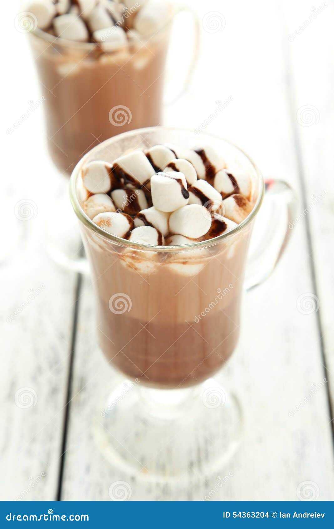 Glasses of hot chocolate stock photo. Image of dish, delights - 54363204