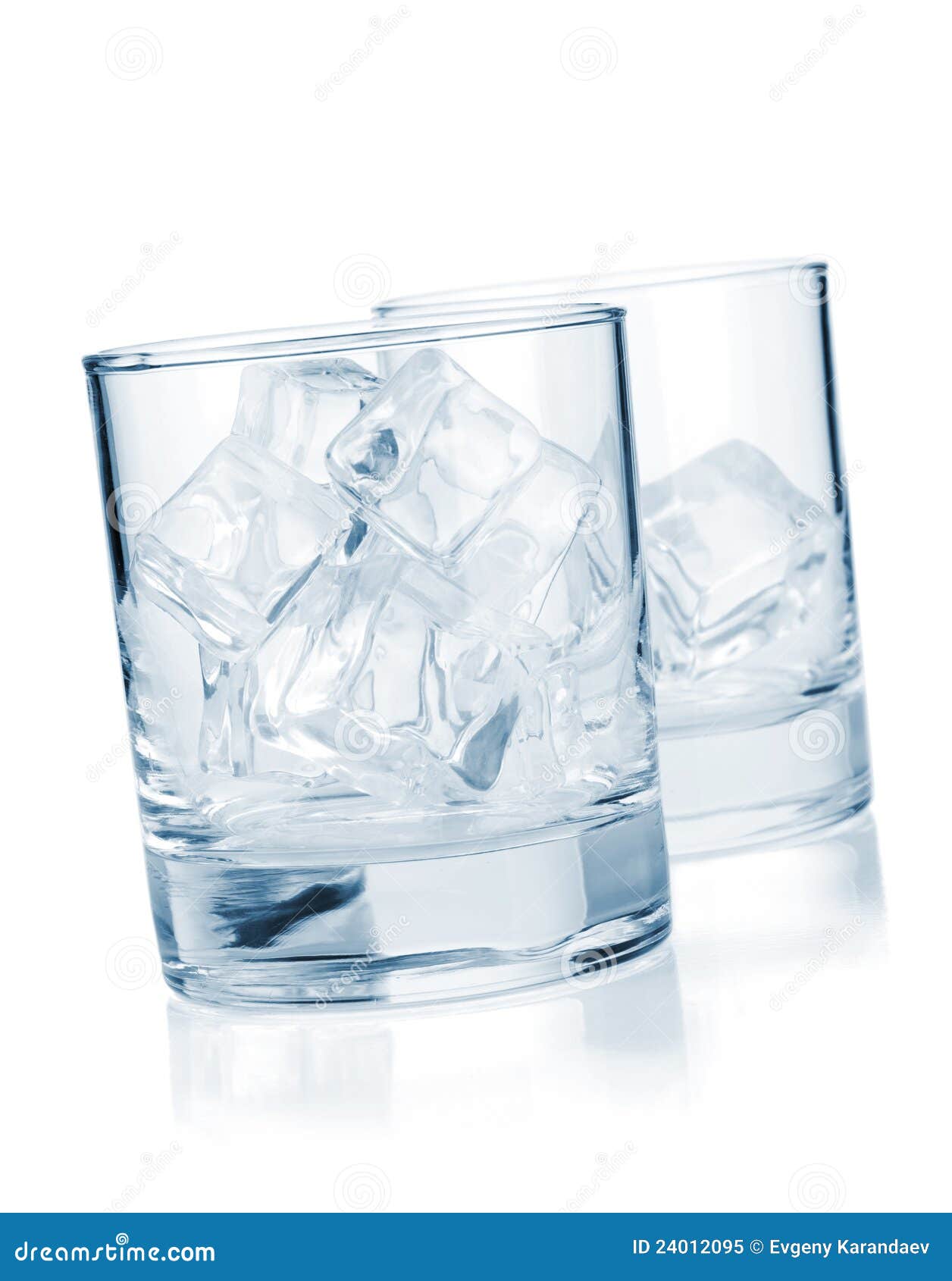 Glasses with ice cubes stock image. Image of freshness 24012095