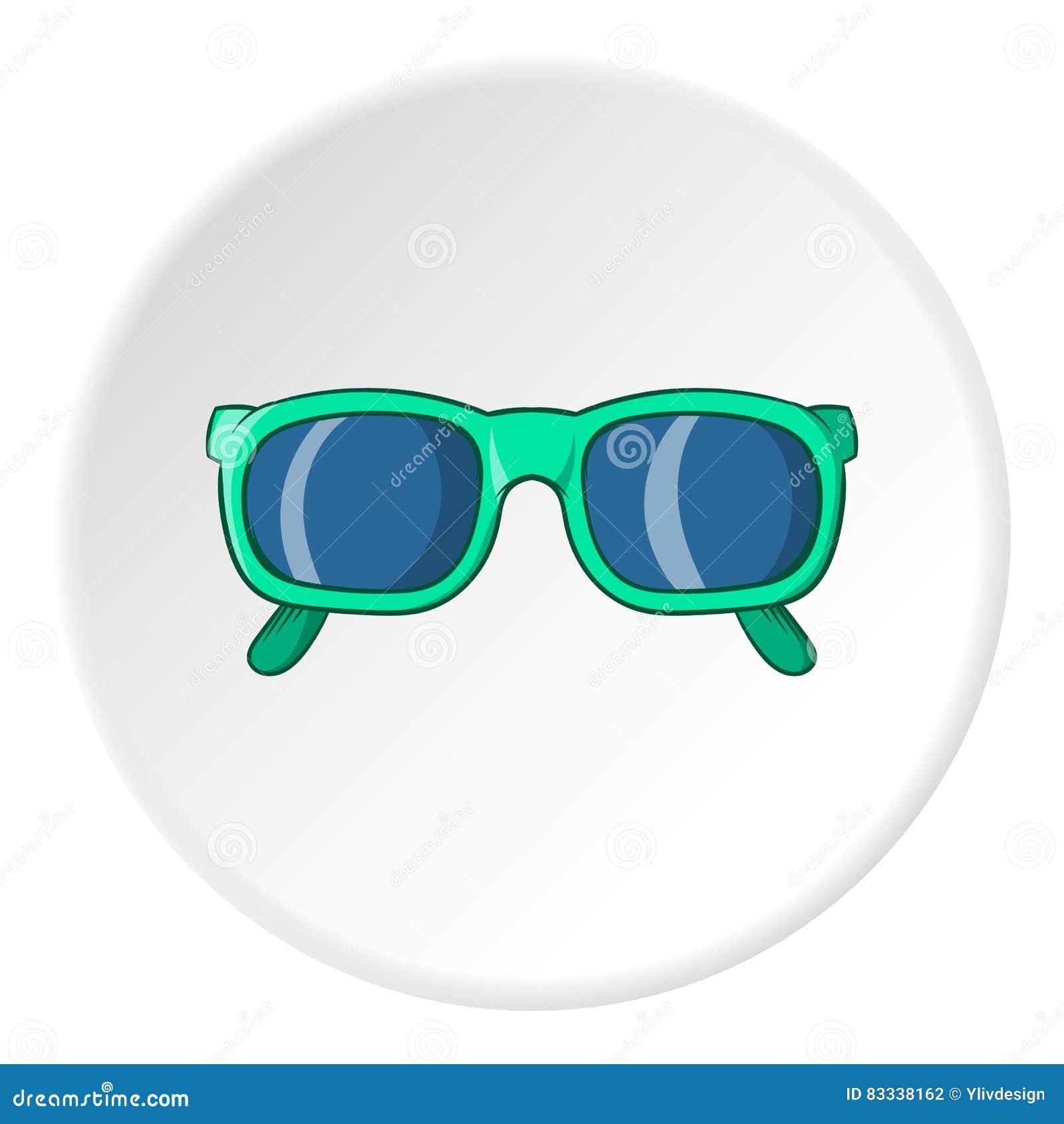 Glasses Icon, Cartoon Style Stock Vector - Illustration of lens, sight