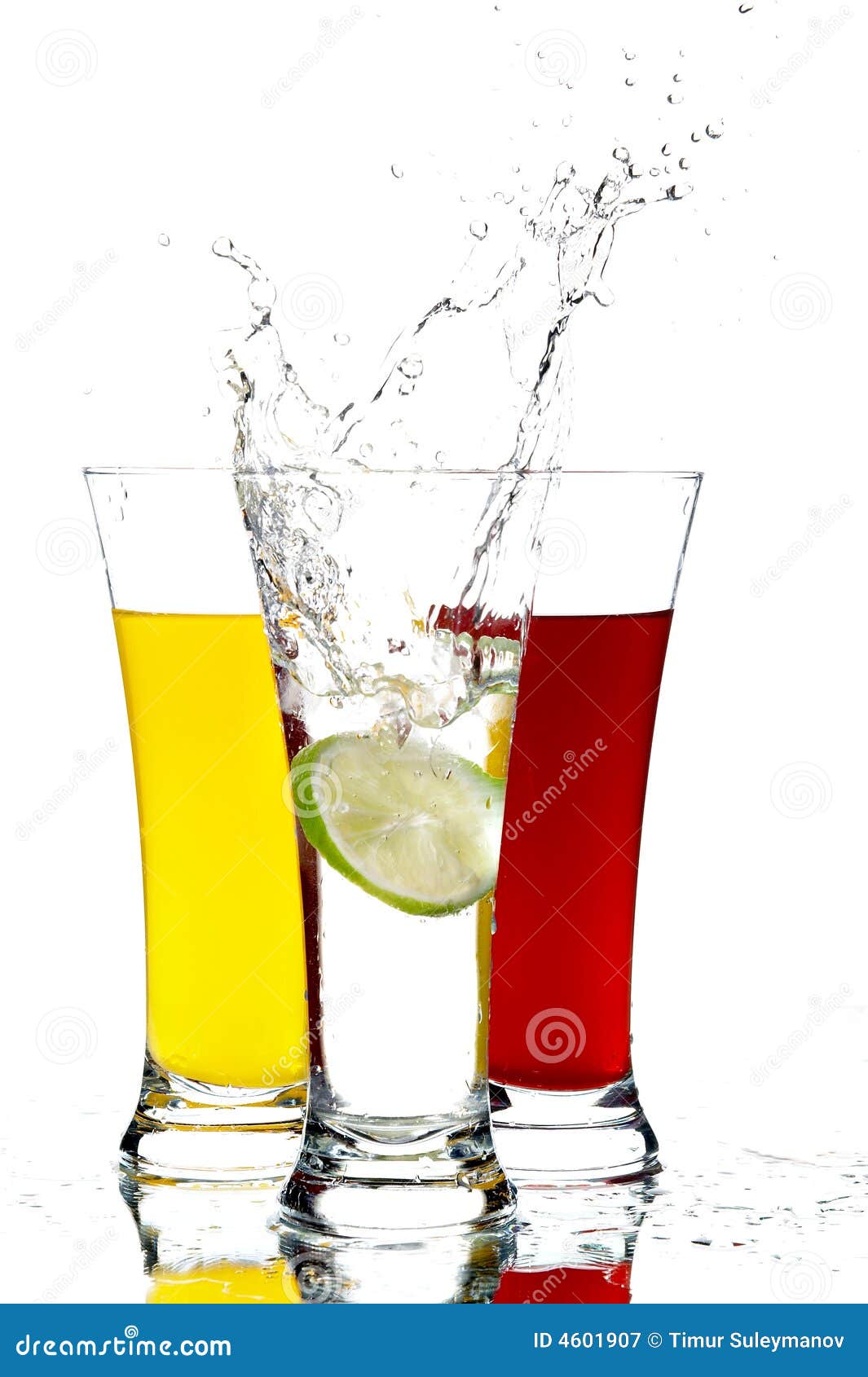 Glasses with Juice and Lemon Stock Image Image of green, fall 4601907