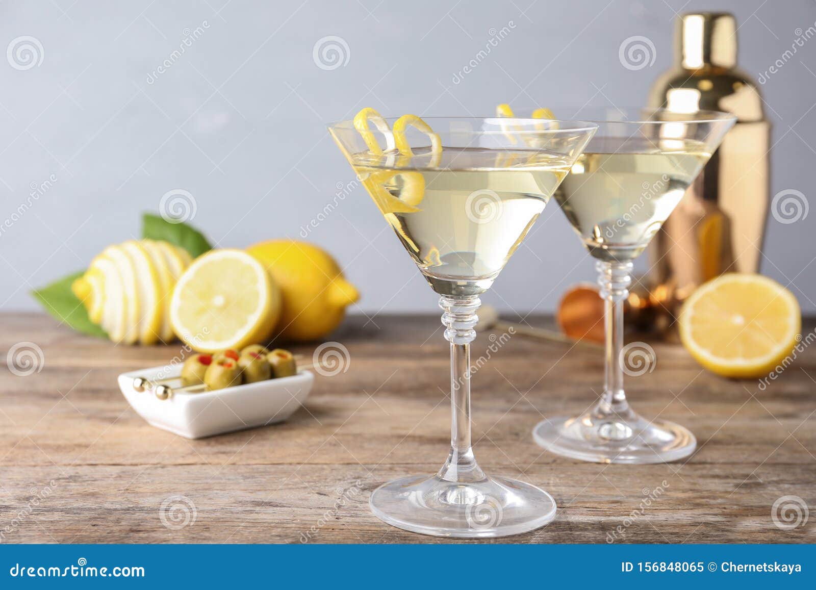 Glasses of Lemon Drop Martini Cocktail with Zest on Wooden Table Stock  Image - Image of aperitif, lemon: 156848065