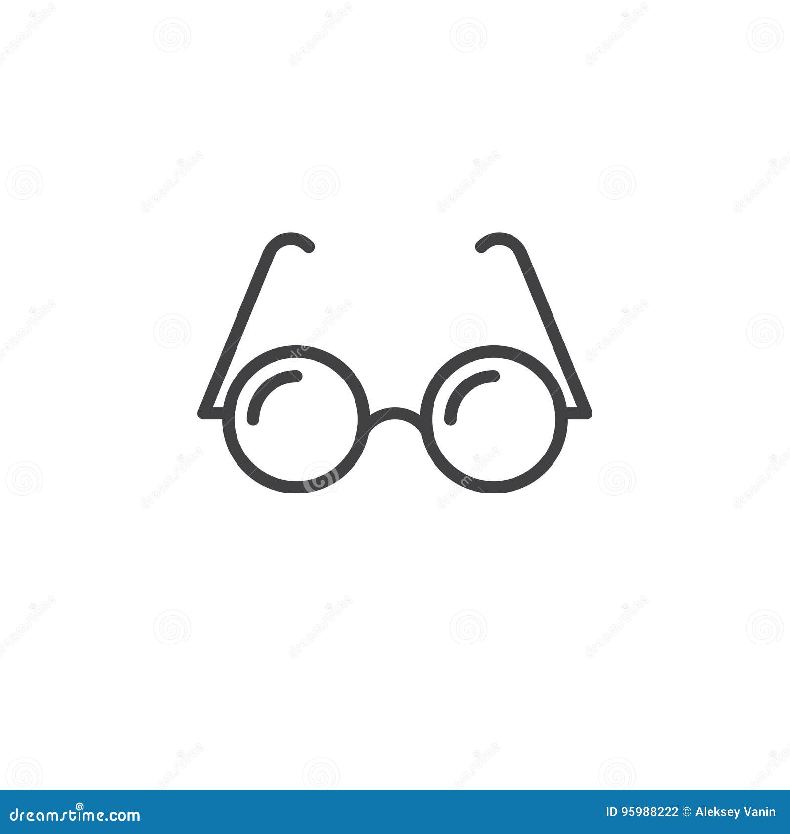 Glasses Logo Design On A White Background Stock Vector Colourbox |  
