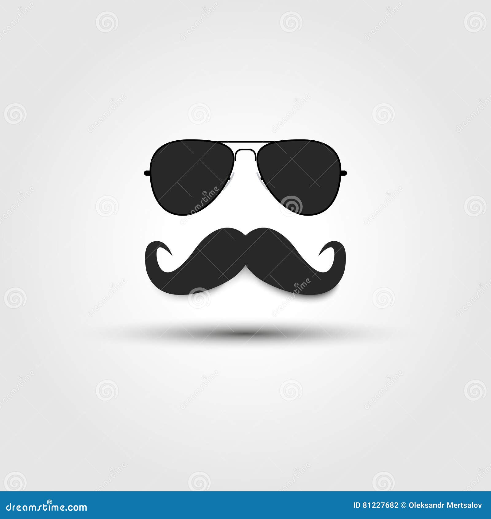 Glasses Mustache Butterfly Tie Background Abstract Illustration Stock Vector Illustration Of
