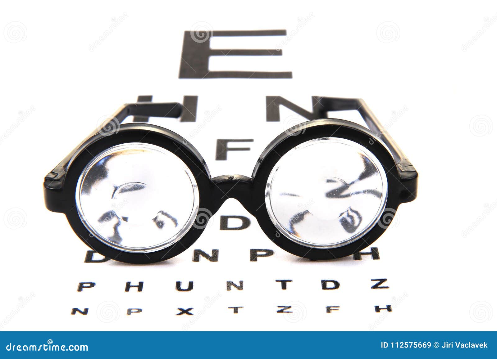 Glasses and optic test stock image. Image of vision 112575669