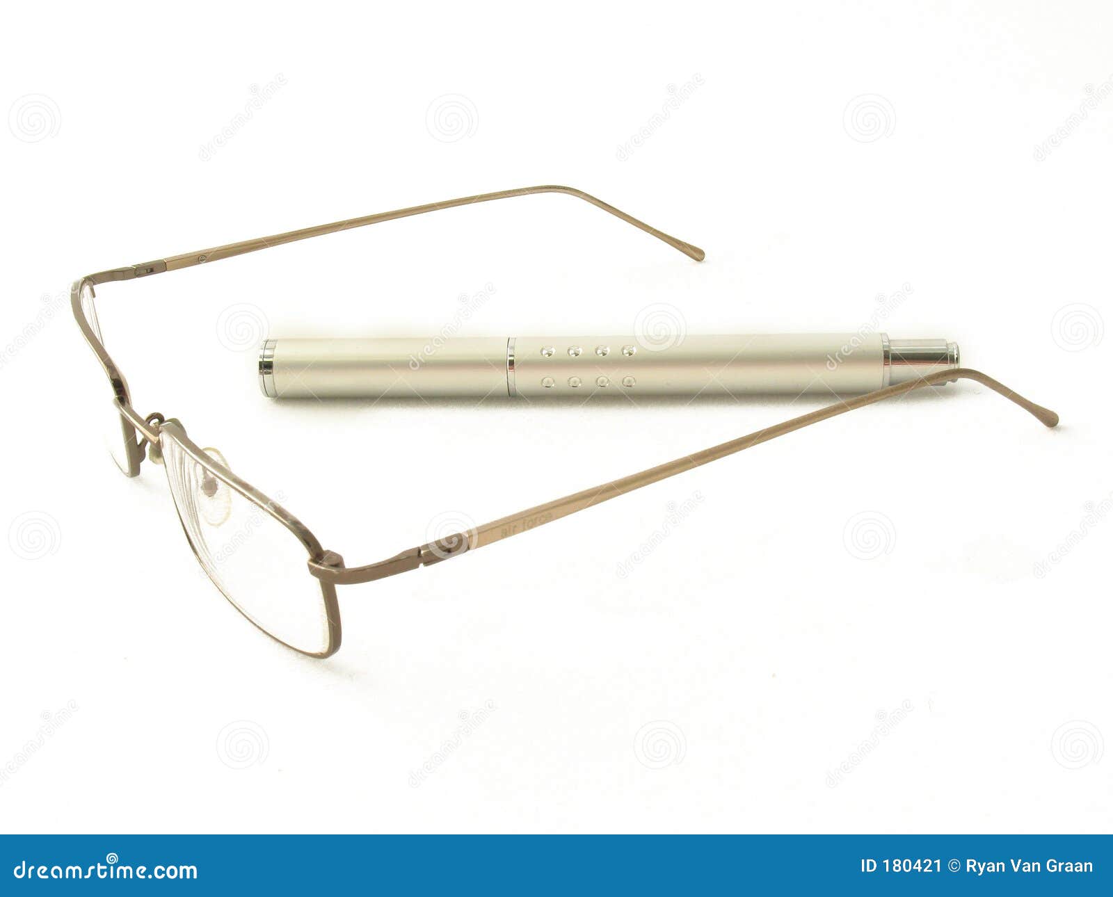 Glasses and pen stock image. Image of lenses, white, glasses 180421