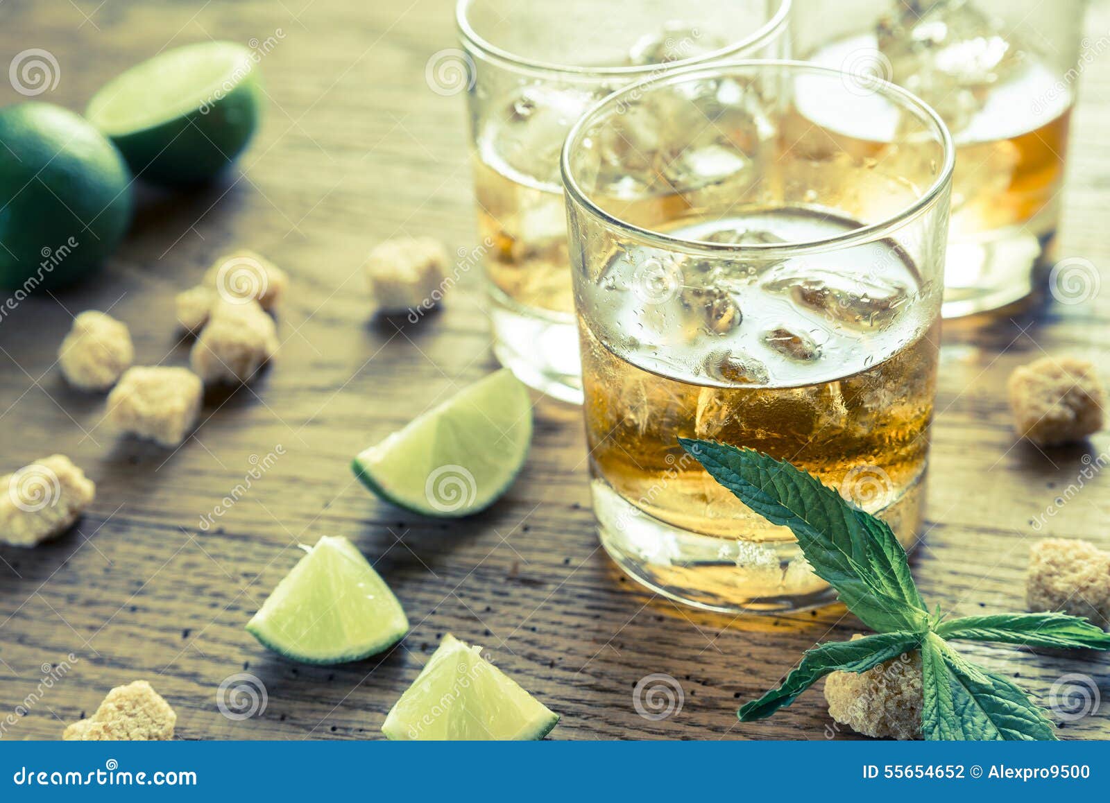 Glasses of rum stock photo. Image of green, classic, cocktail 55654652