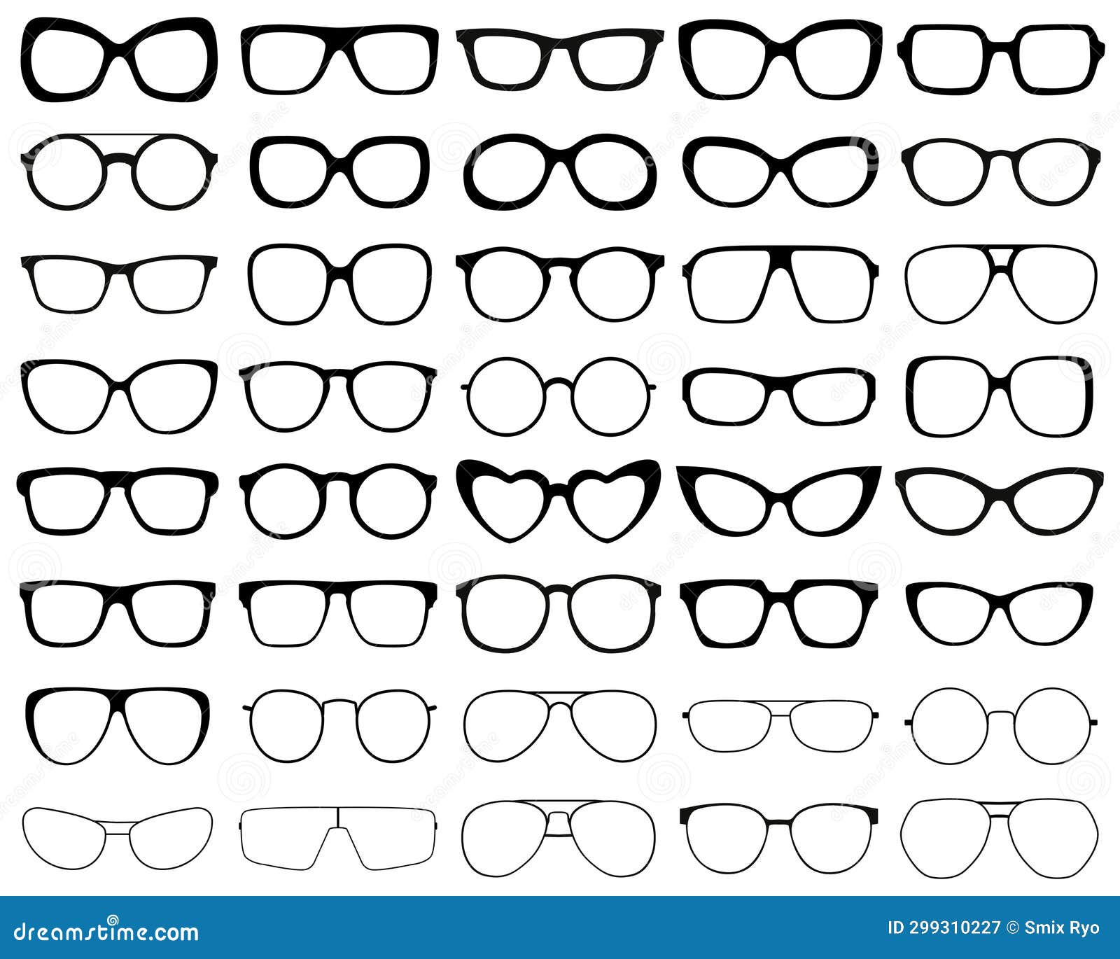 glasses silhouttes 