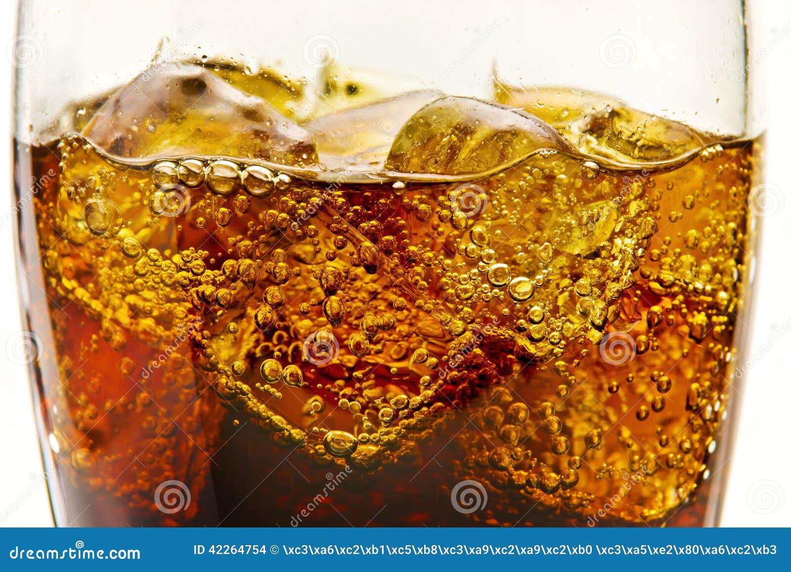 Glasses With Soda And Ice Cubes Stock Photo Image of sweet, cold 42264754