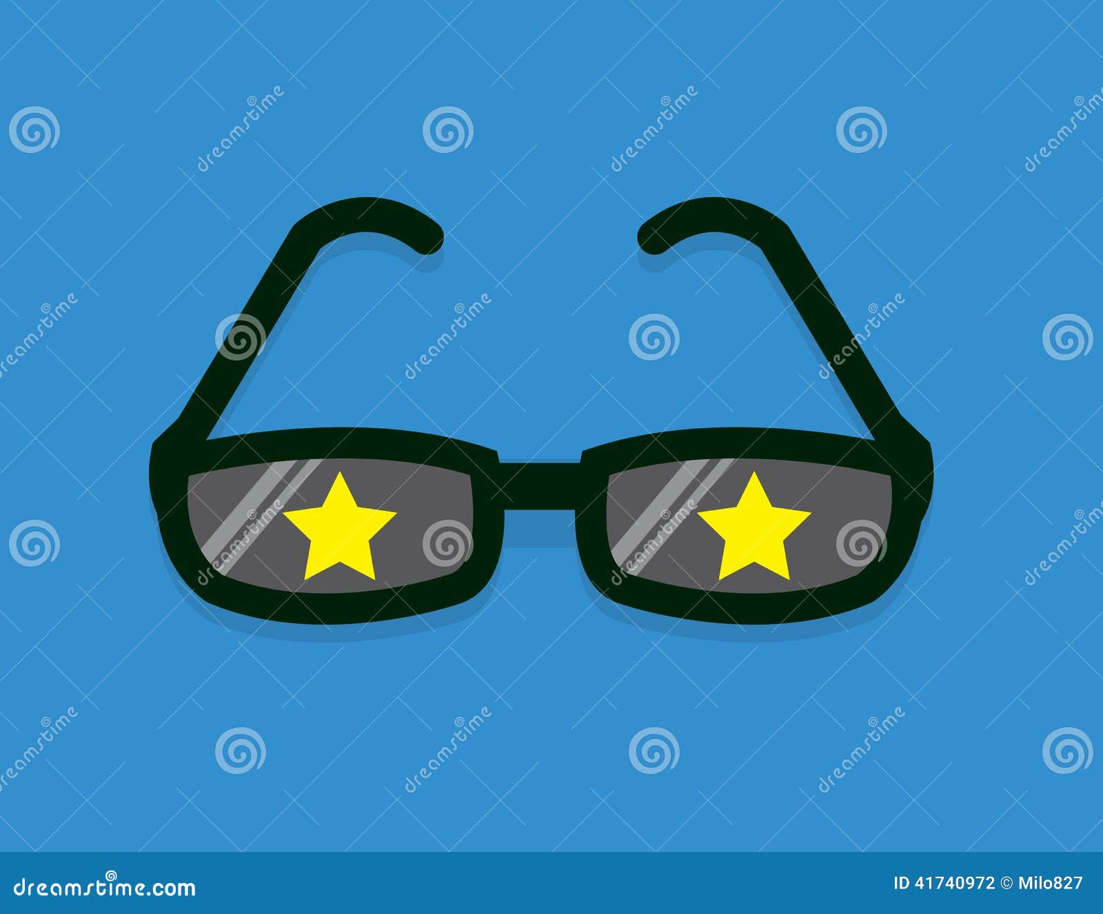 Glasses Star Symbol stock vector. Illustration of bright 41740972